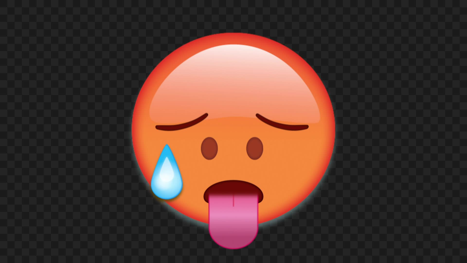 Animated Overheated Emoji