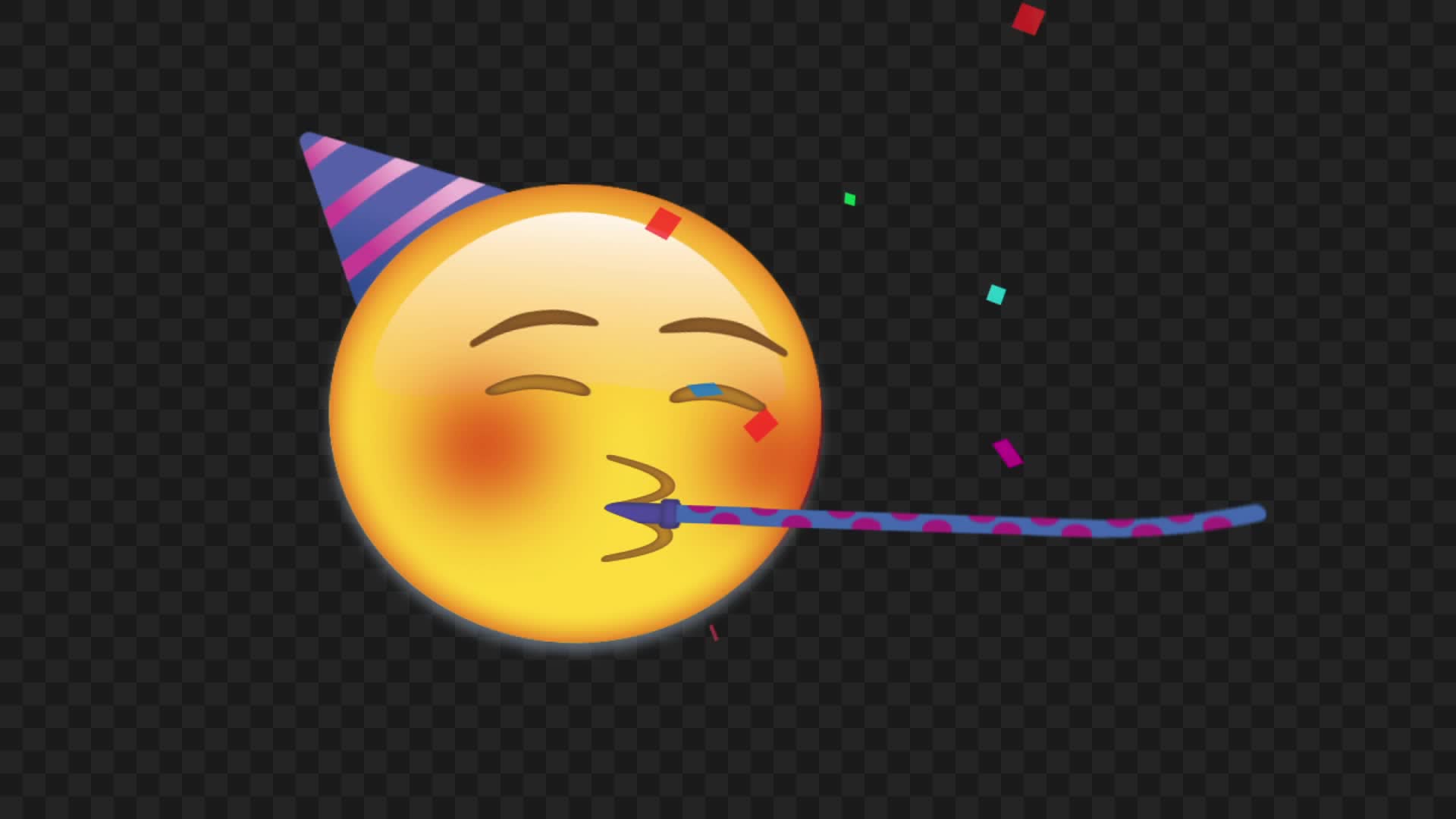 Animated Partying Face Emoji