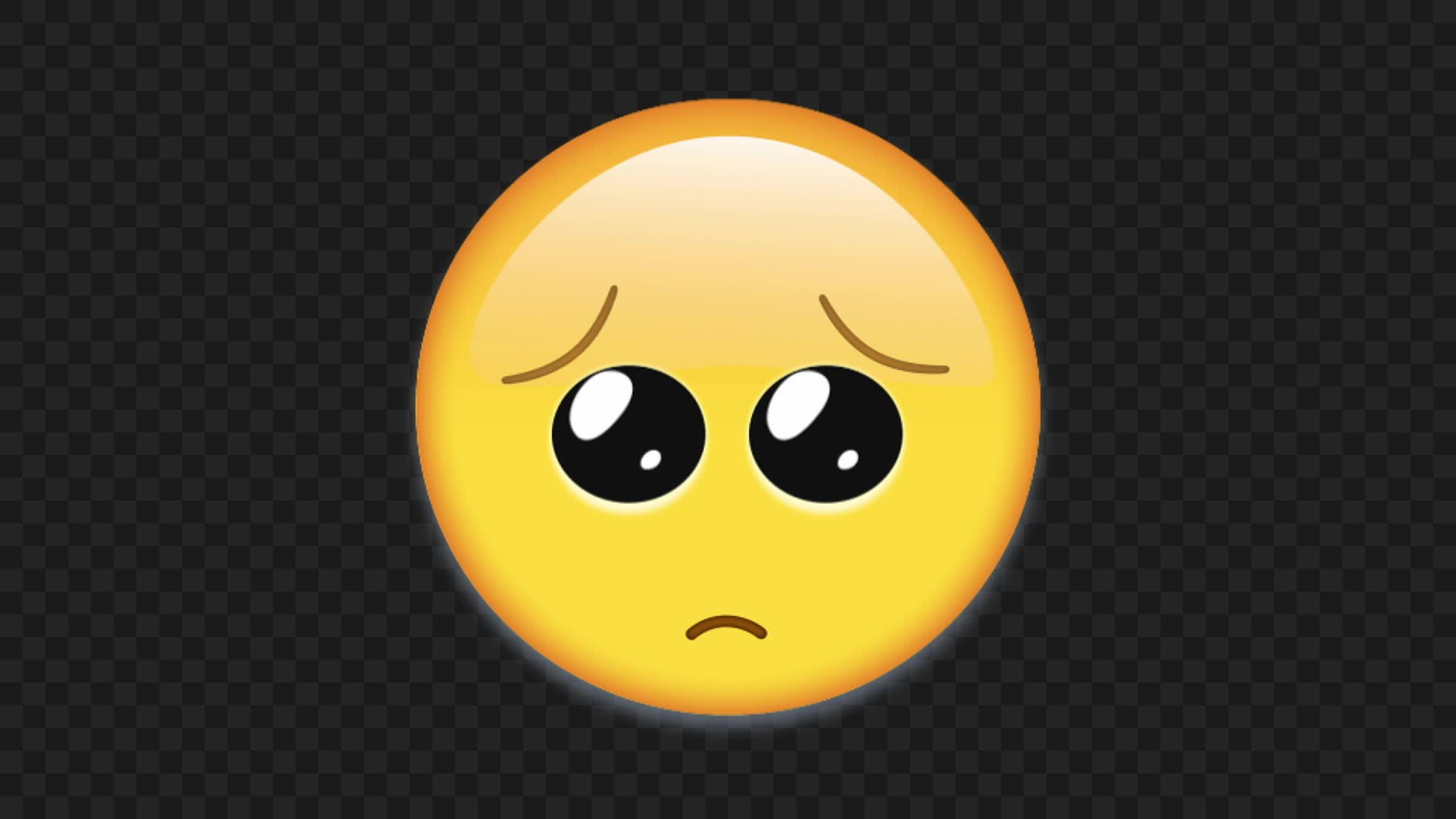 Animated Pleading Cute Emoji