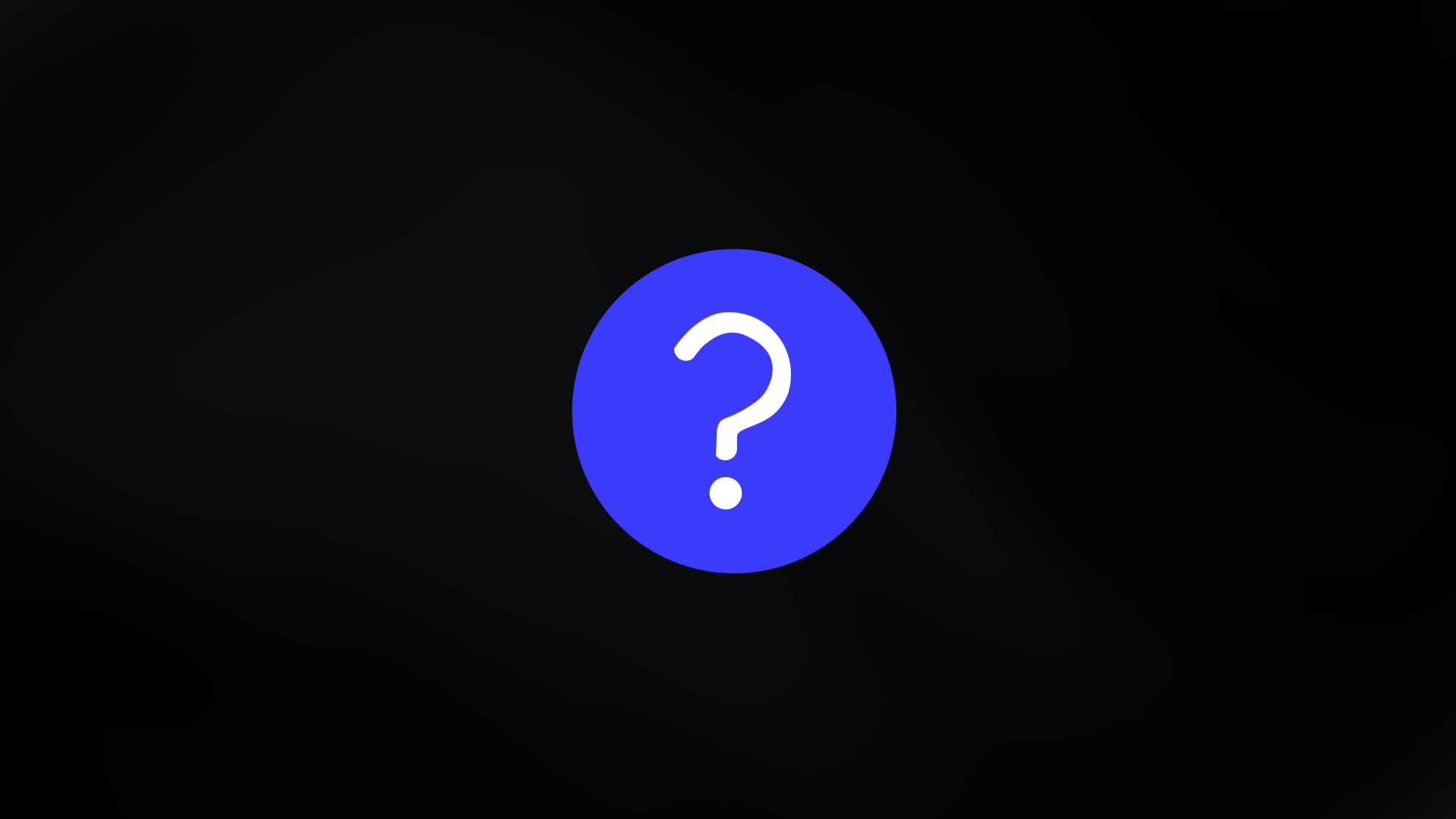 Animated Question Mark With Circle And Burst Effect