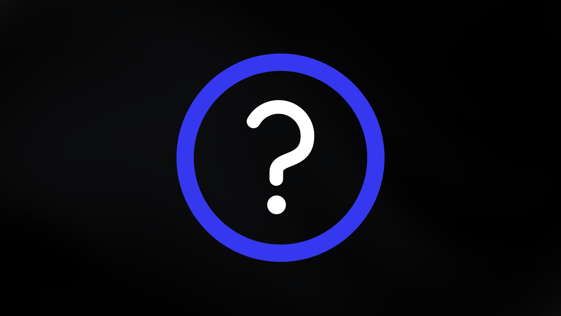 Animated Question Mark With Circular Border