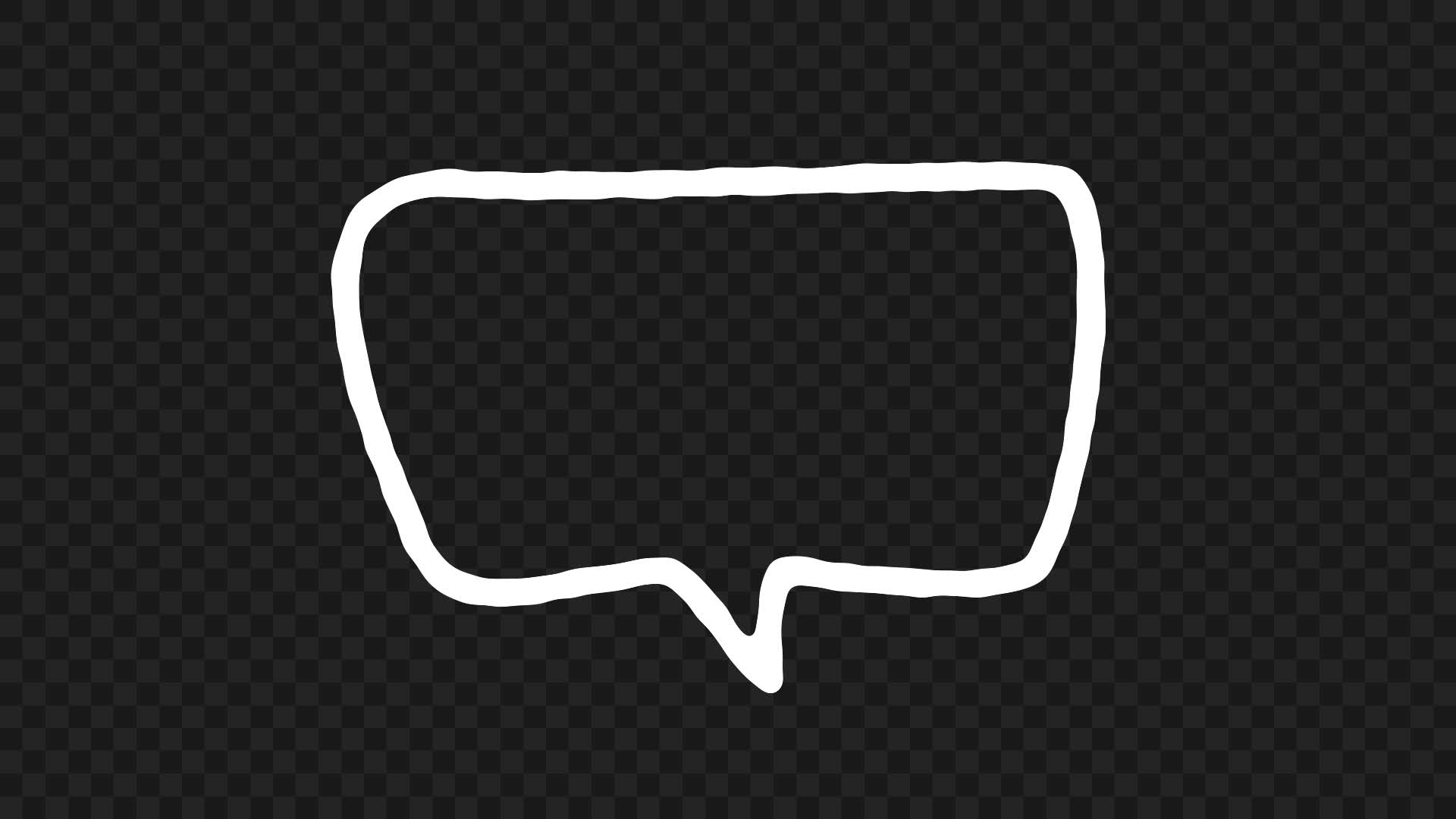 Animated Rectangle Speech Bubble