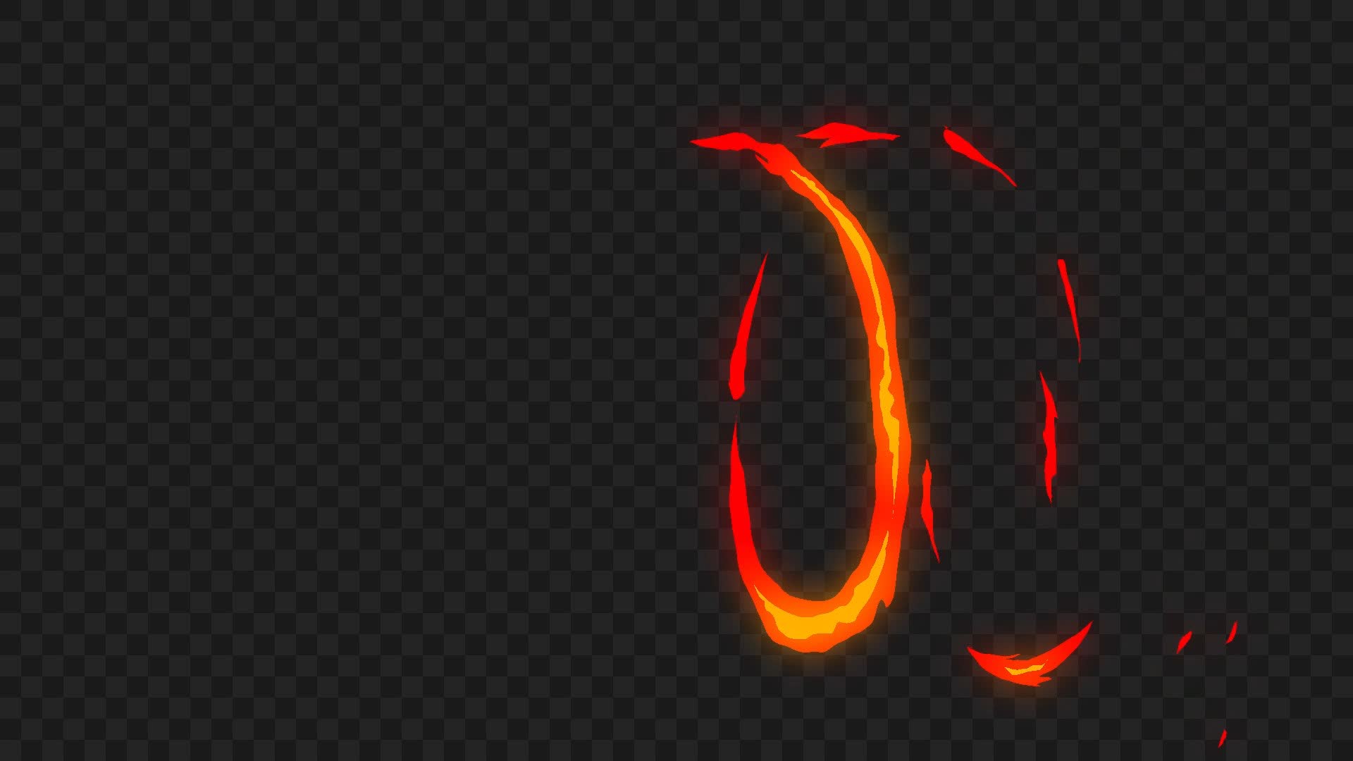 Animated Rotating Animated Fire Element
