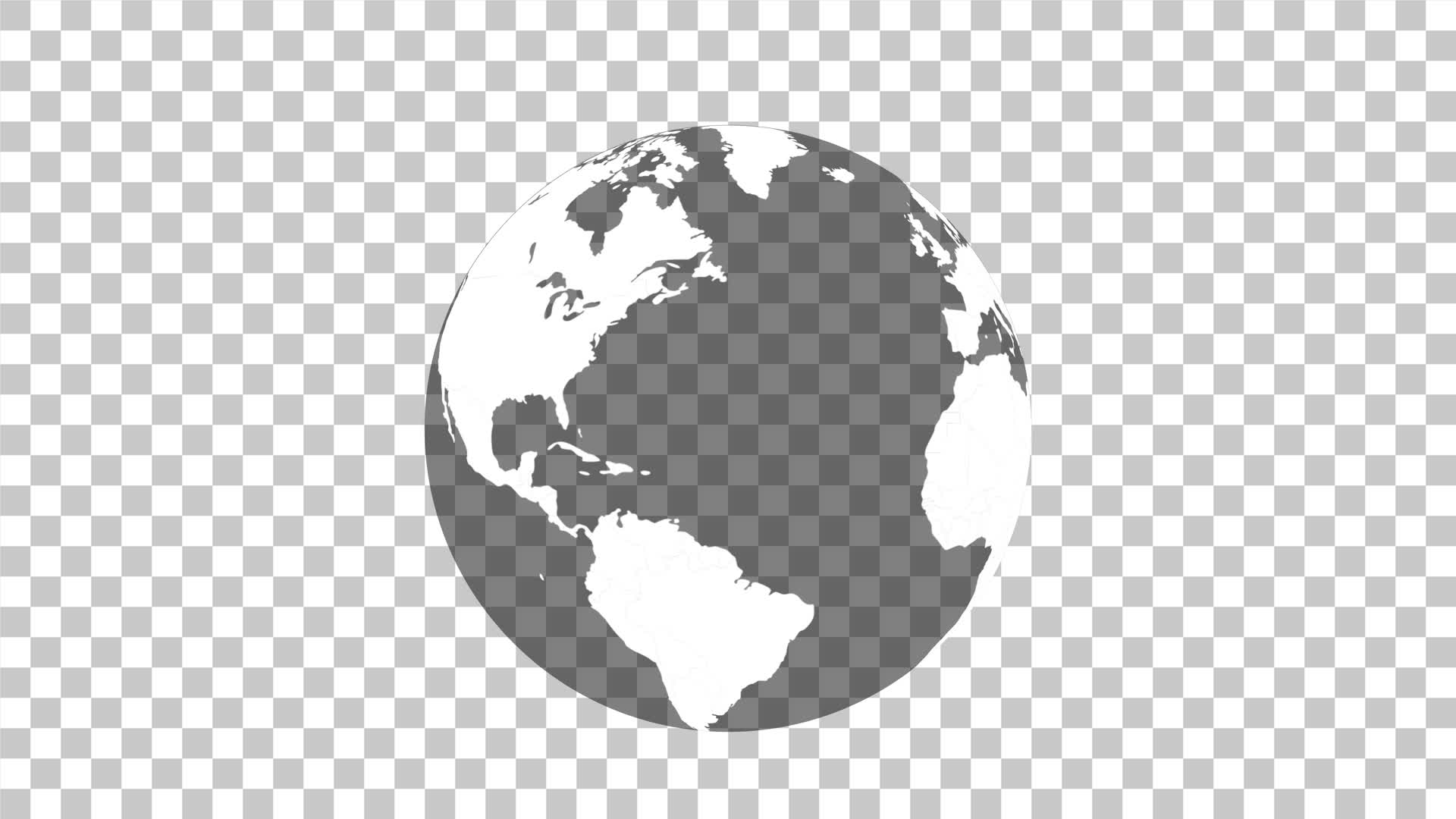 Animated Rotating Earth Planet Globe Animation