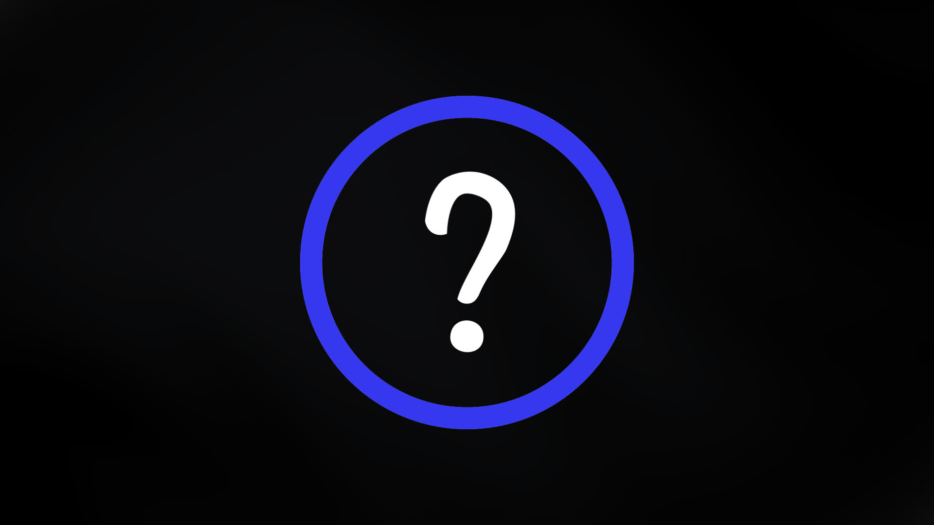 Animated Rounded Border With Question Mark