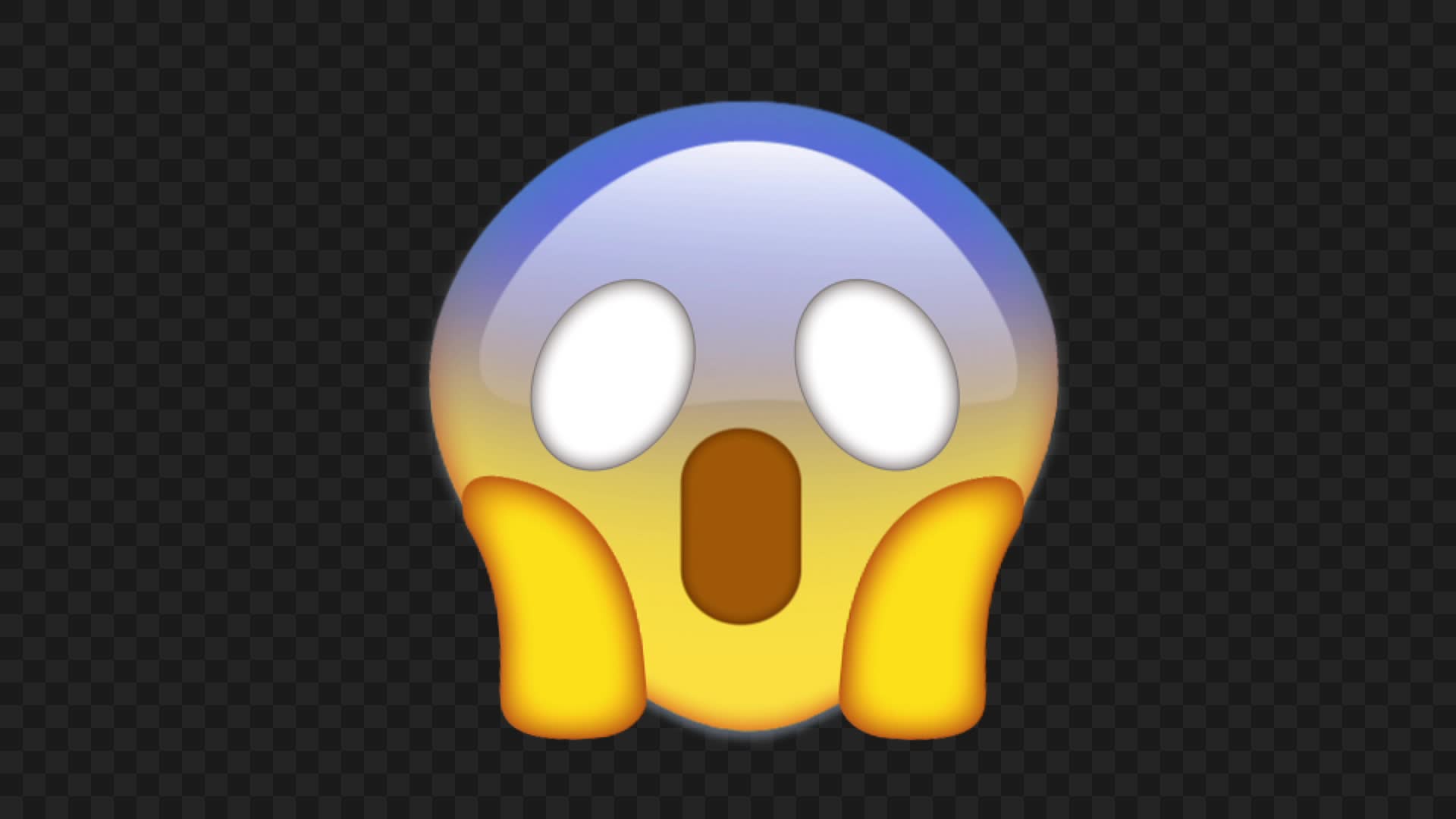 Animated Screaming Face Emoji