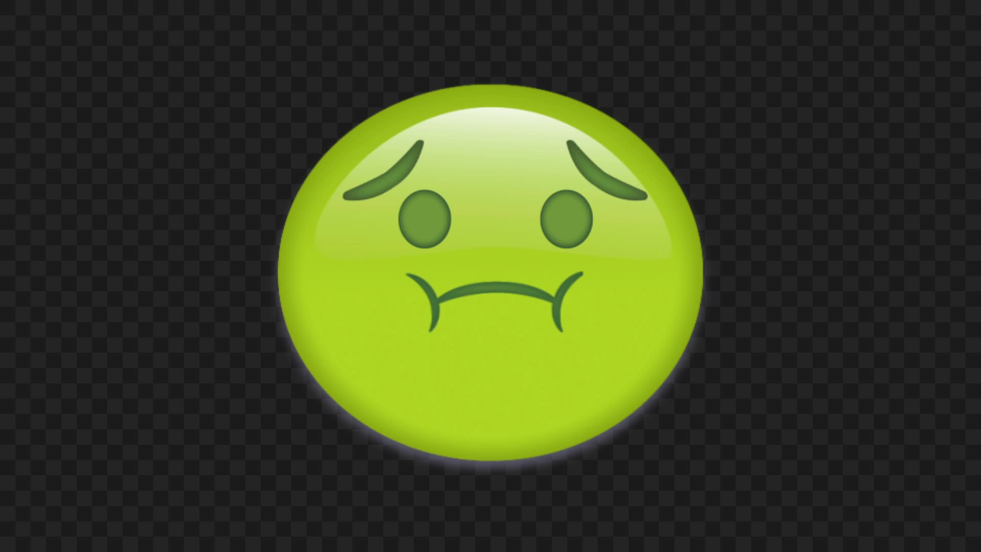 Animated Sick Vomiting Emoji
