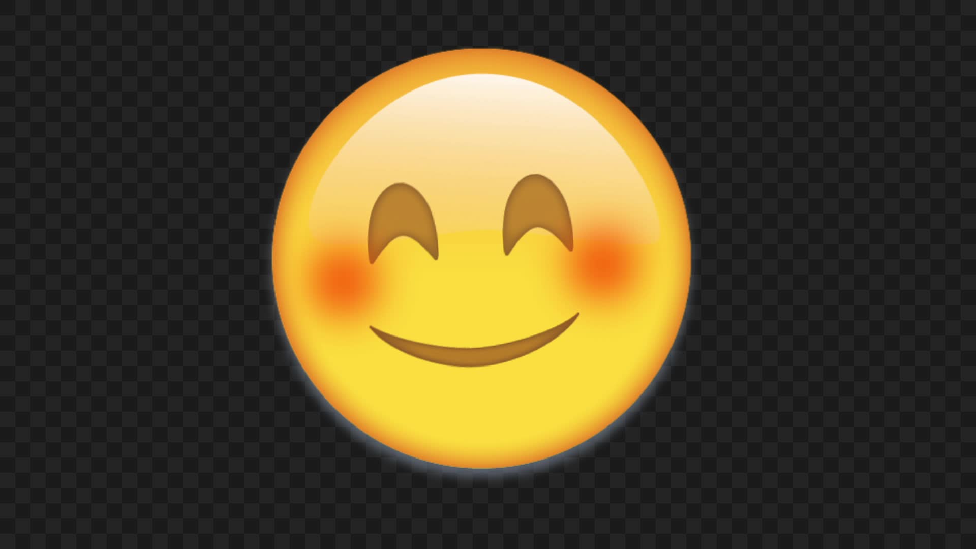 Animated Smiling Face Blushy Cheeks Emoji