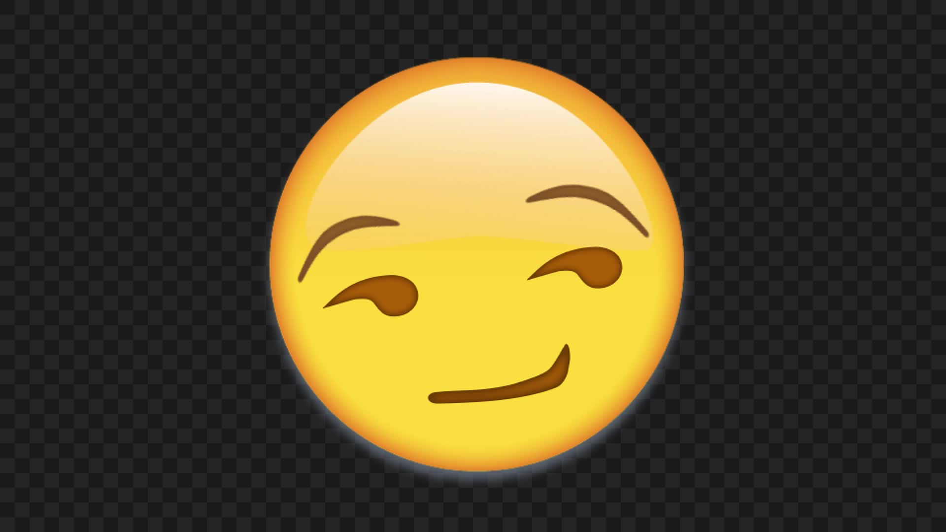Animated Smirking Smug Face Emoji