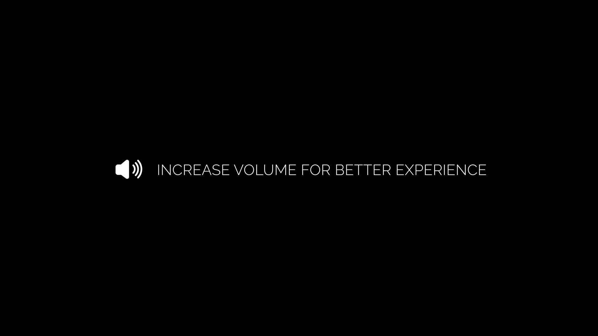 Animated Speaker Icon Audio Advisory With Volume Control Text