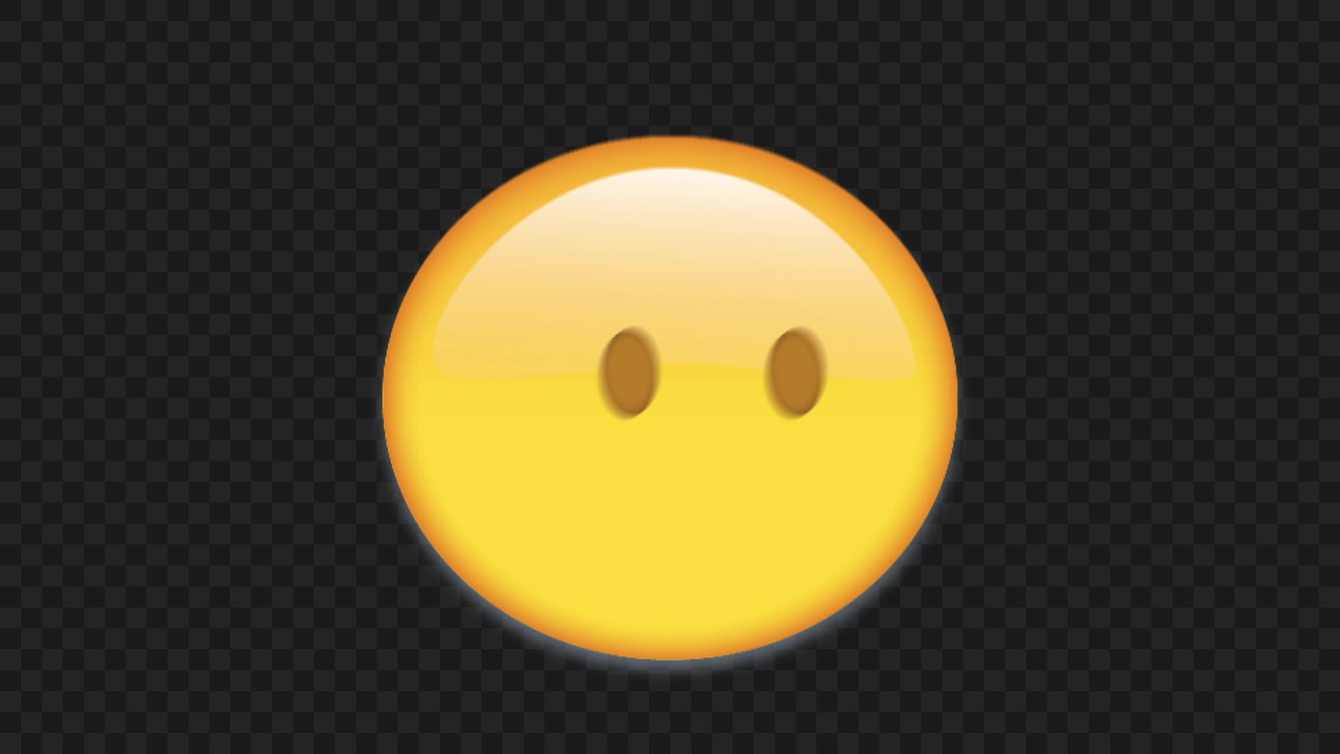 Animated Speechless Face Emoji