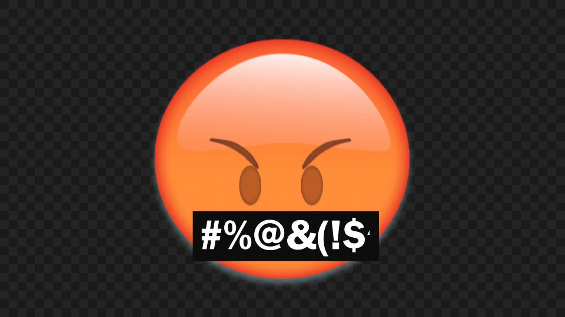 Animated Angry Swearing Emoji