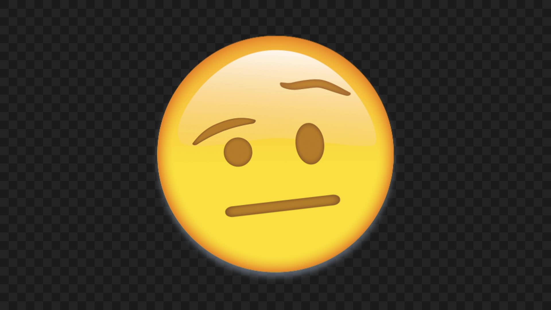 Animated Suspicious Face Emoji