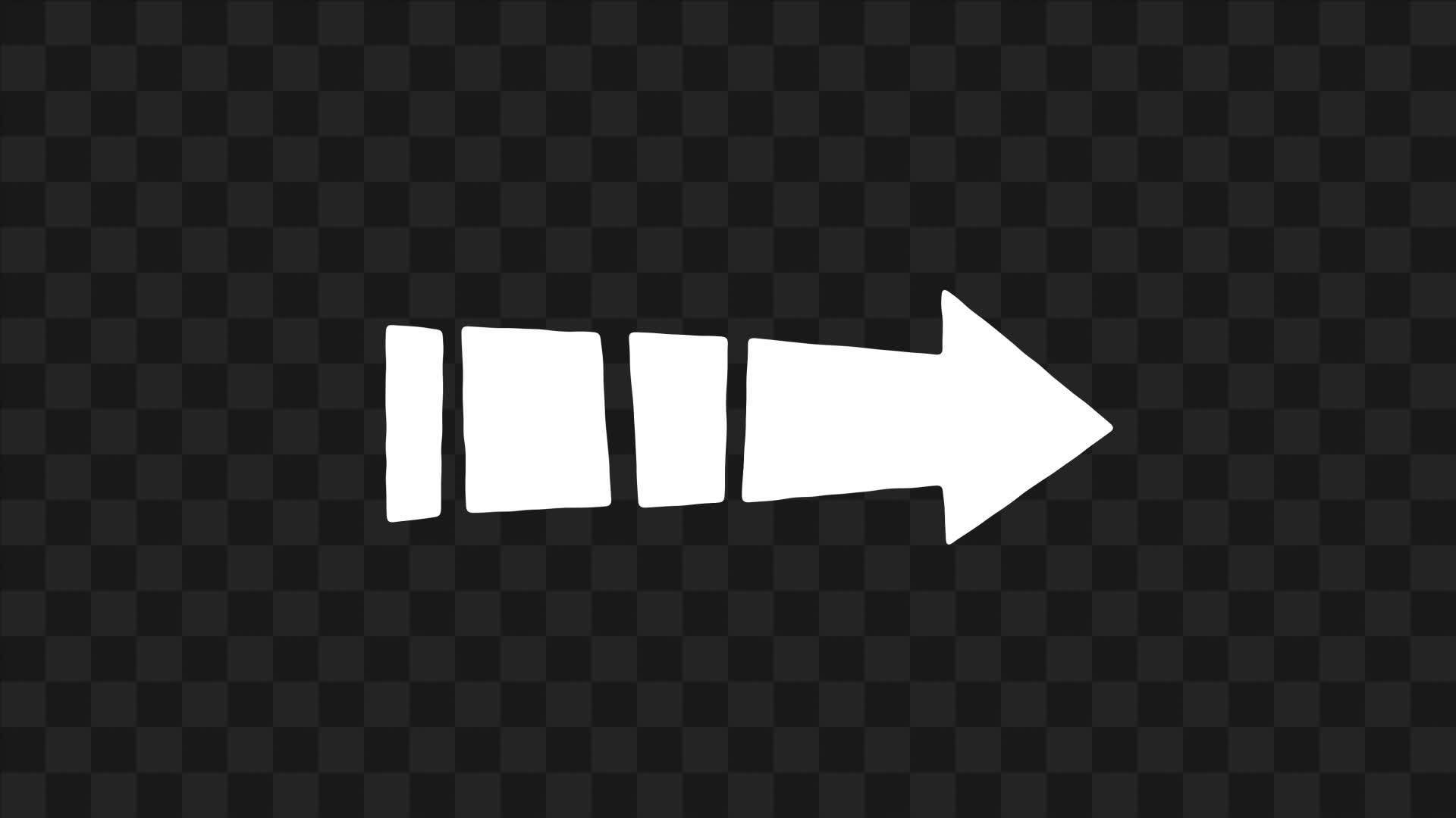 Animated Thick Arrow in Parts