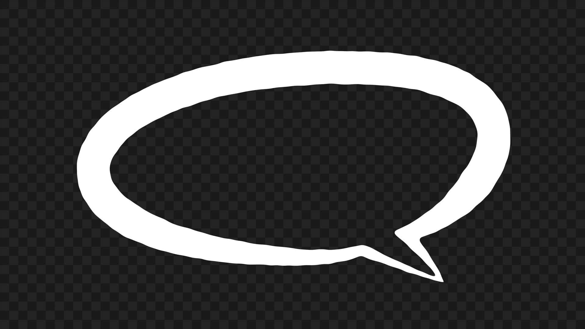 Animated Thick Speech Bubble