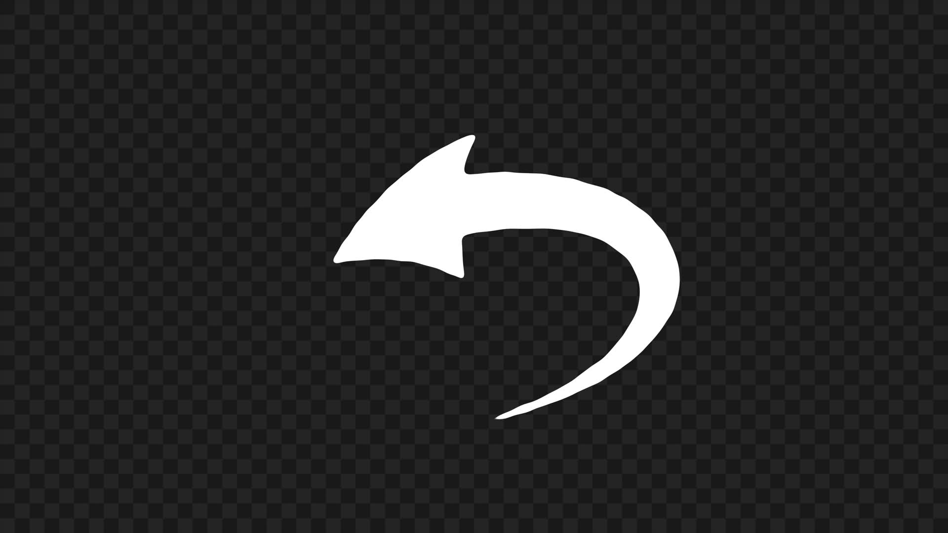 Animated Thick Twisted Arrow