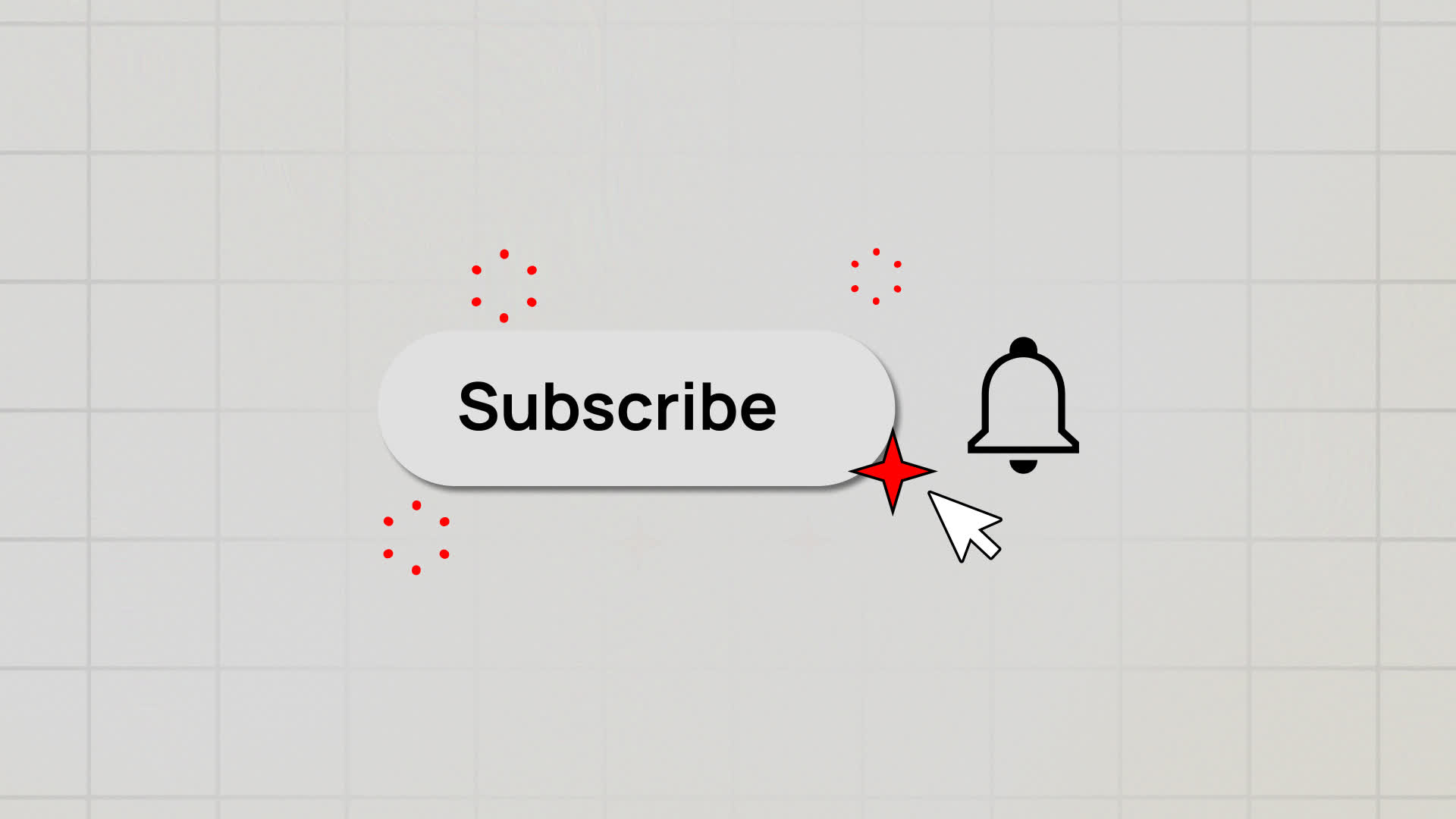 Animated YouTube Subscribe Button