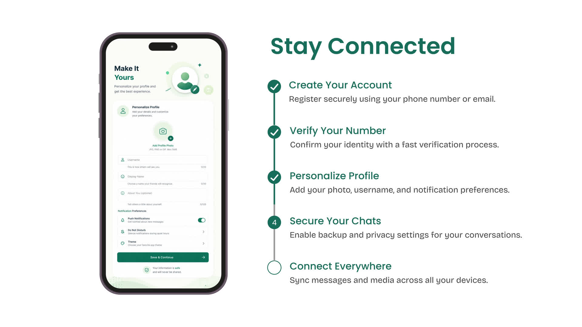 App Onboarding Checkmark Milestone Progress Bar