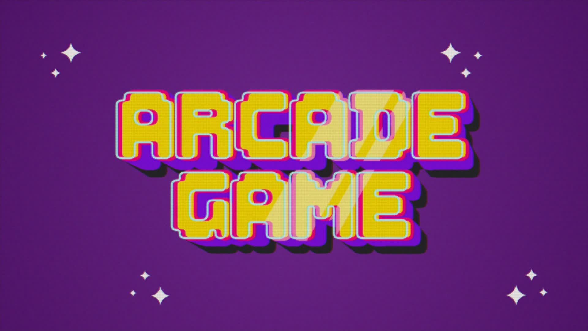 Arcade Game Neon Title