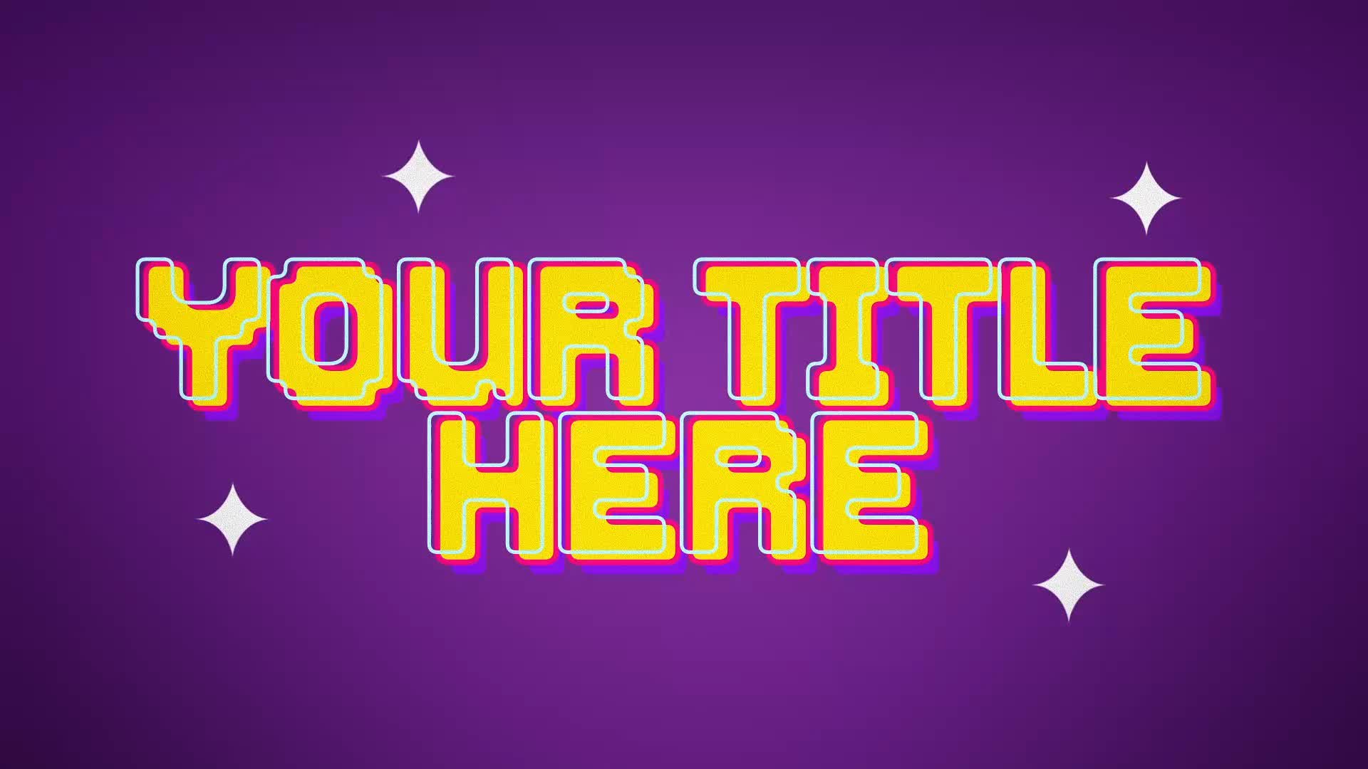 Arcade Star Modern Title Intro