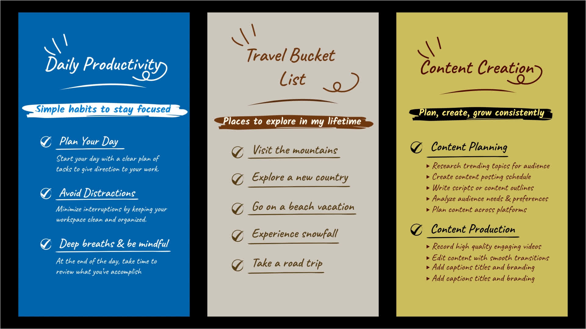 Artistic Calligraphy Headline List Pack