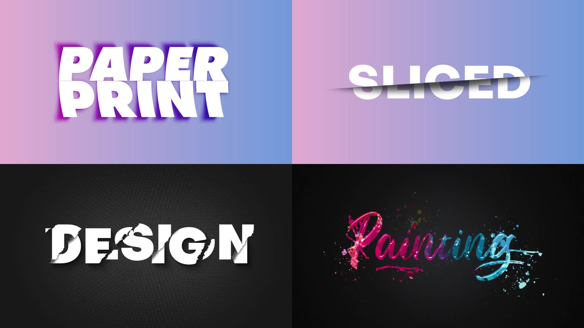 Artistic Typography Effects Pack