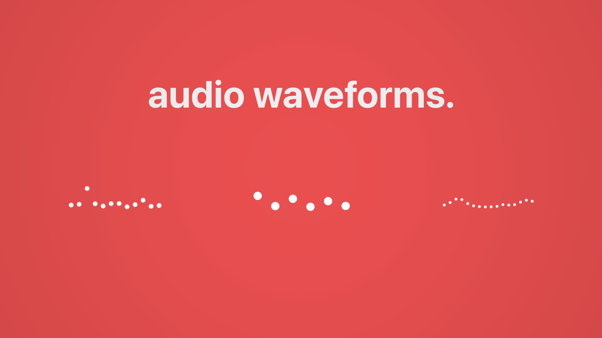 Audio Dot Waveform