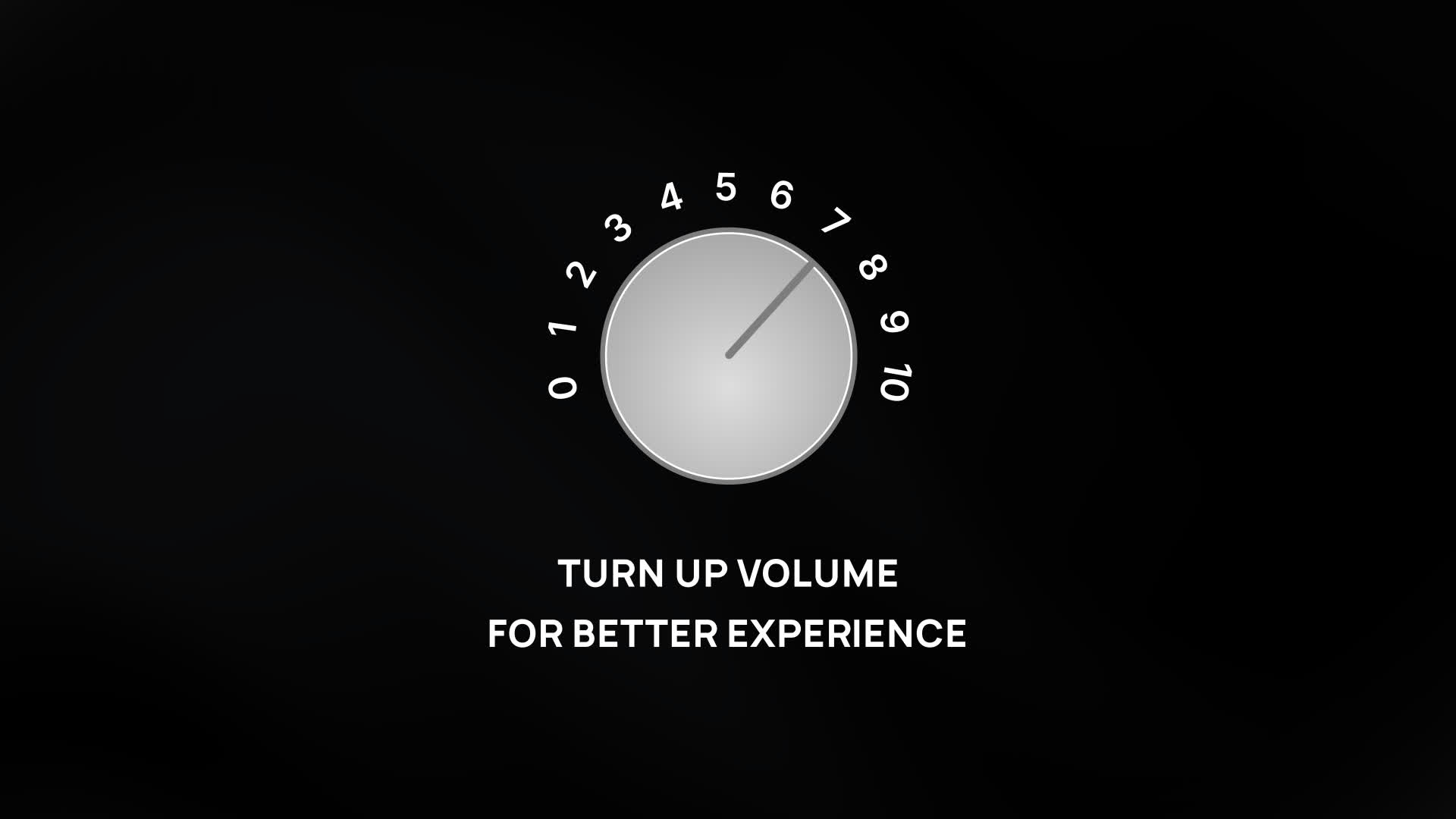 Audio Volume Level Indicator Animation