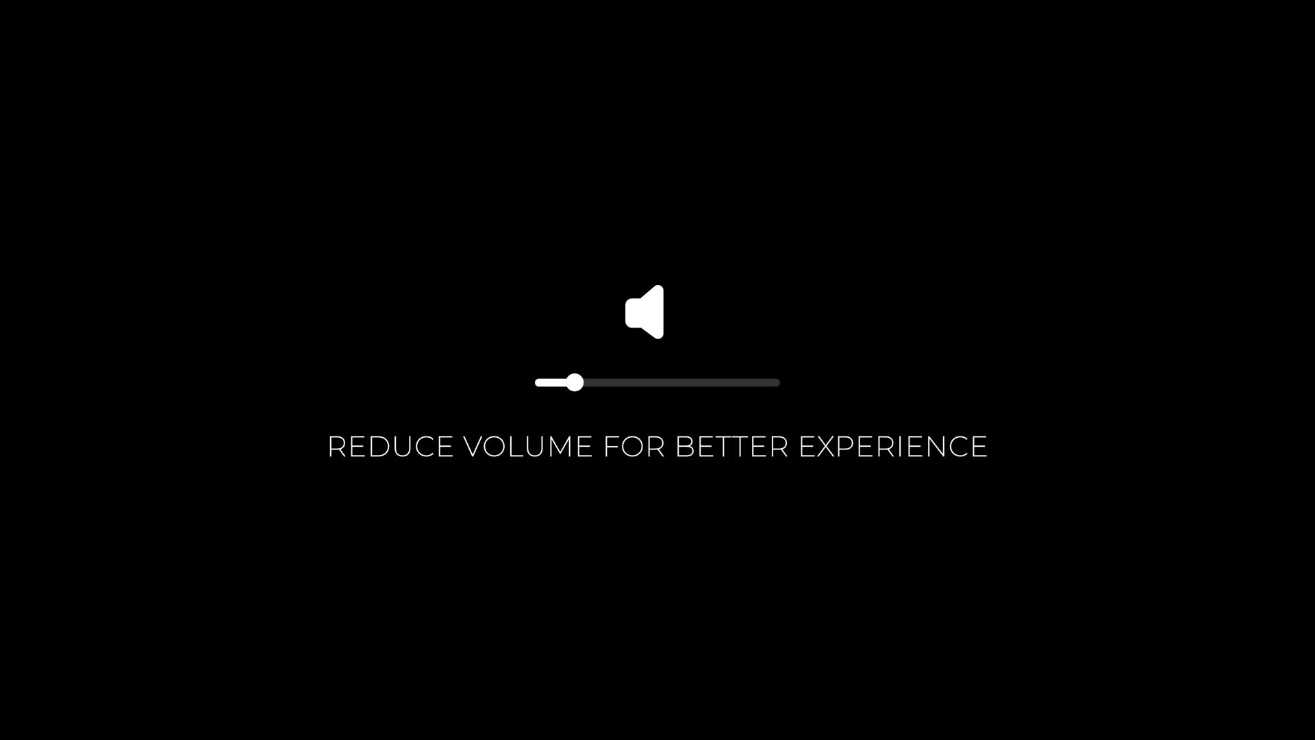 Audio Volume Slider With User Instruction Text Animation