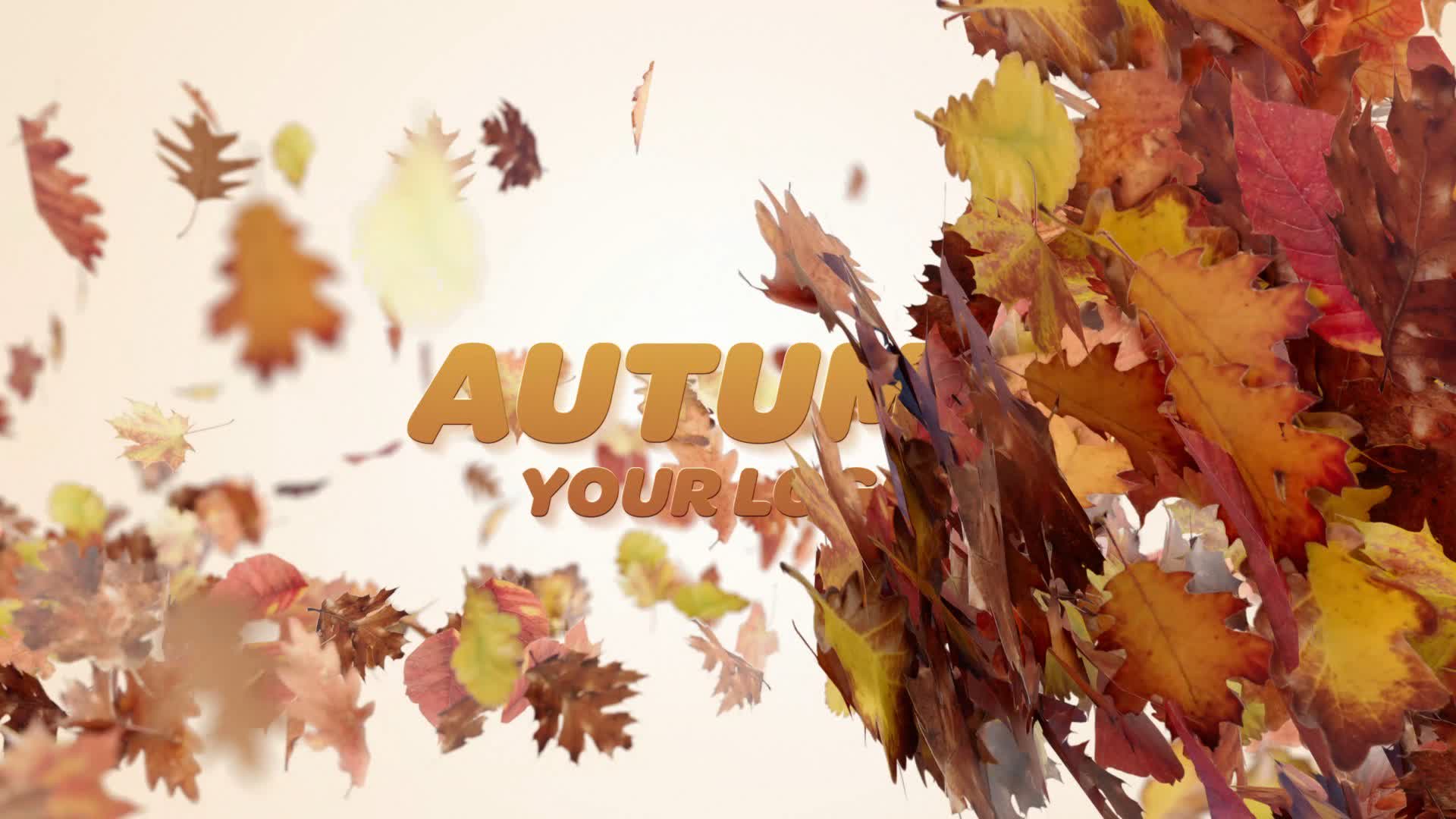 Autumn Logo Reveal Cartoon