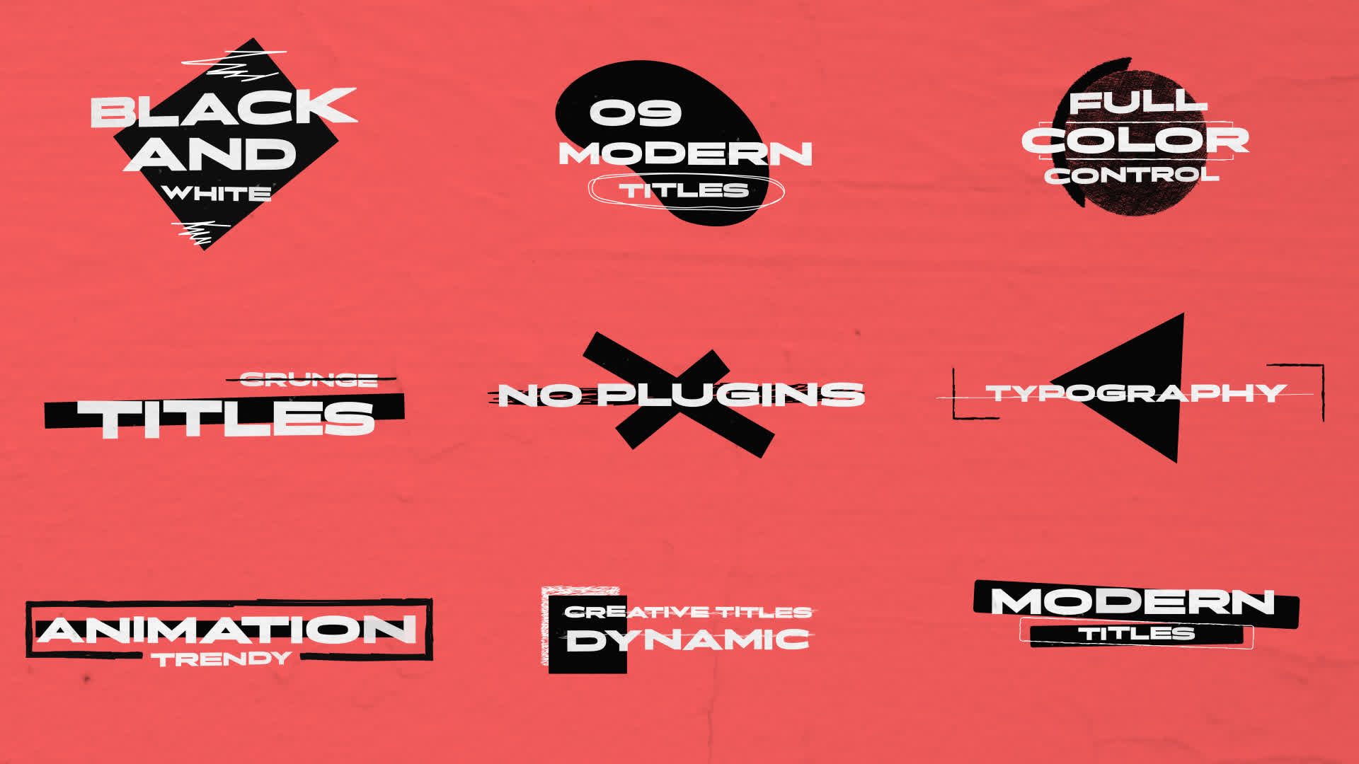 Modern Black and White Titles