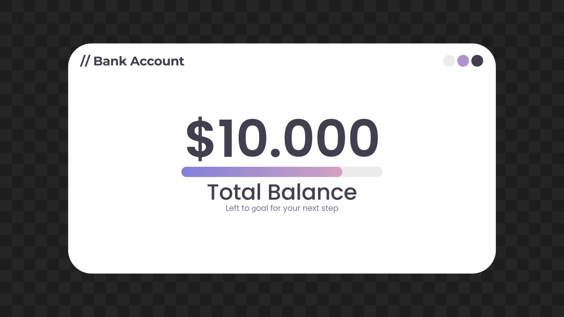 Bank Account Total Balance Counter