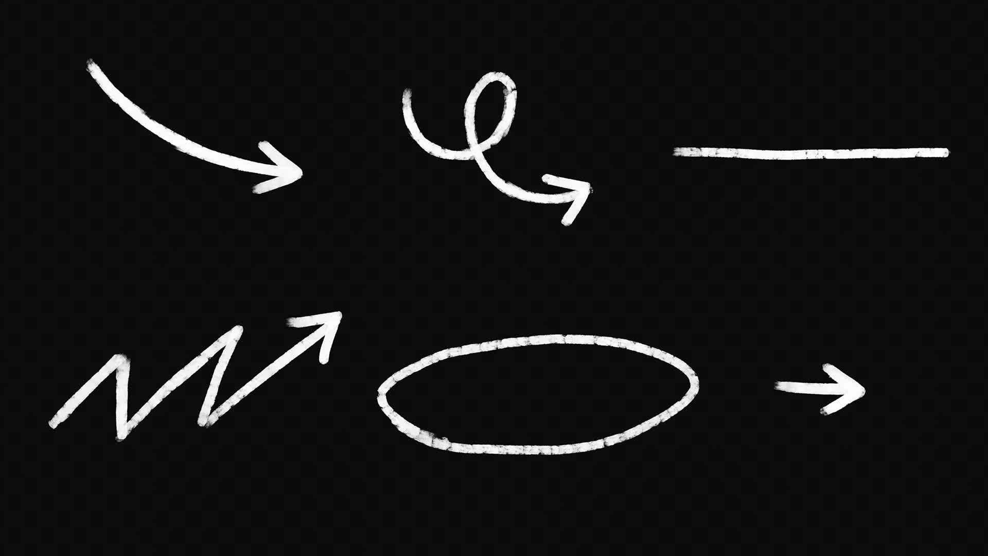 Basic Drawn Doodle Arrows