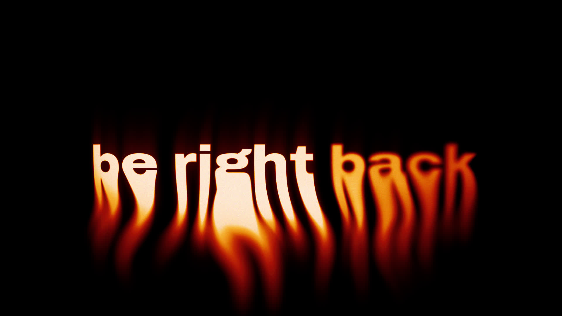 Be Right Back Liquid Title on Alpha