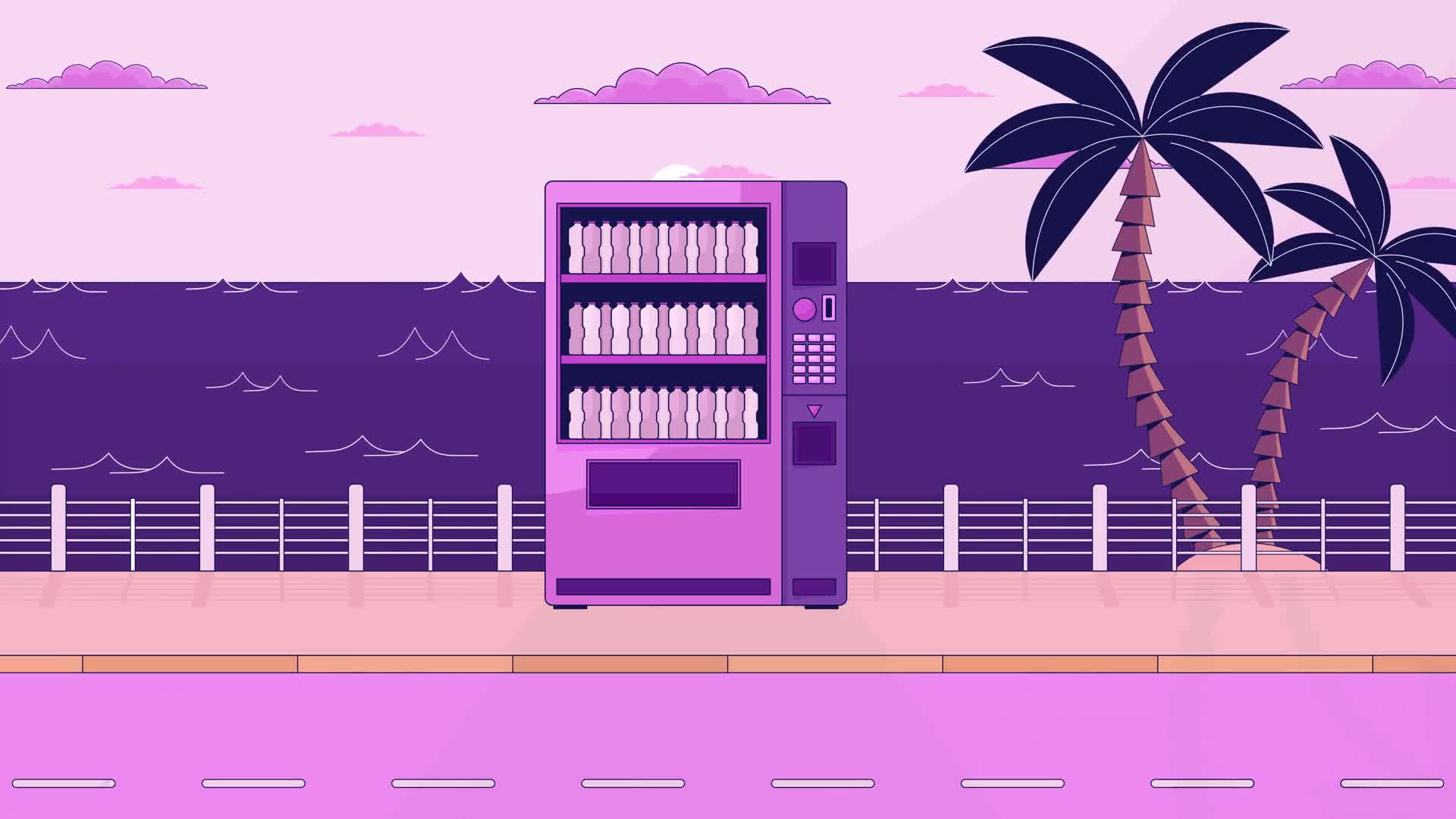 Beach Vending Machine Background