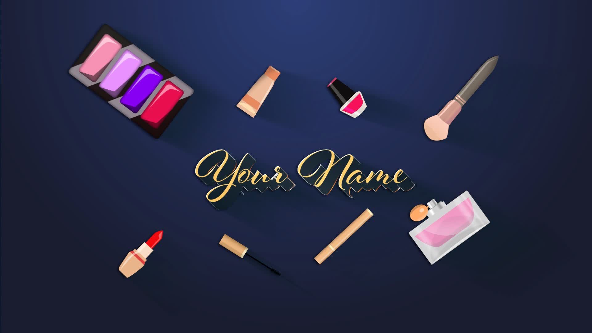 Beauty Makeup Title Template
