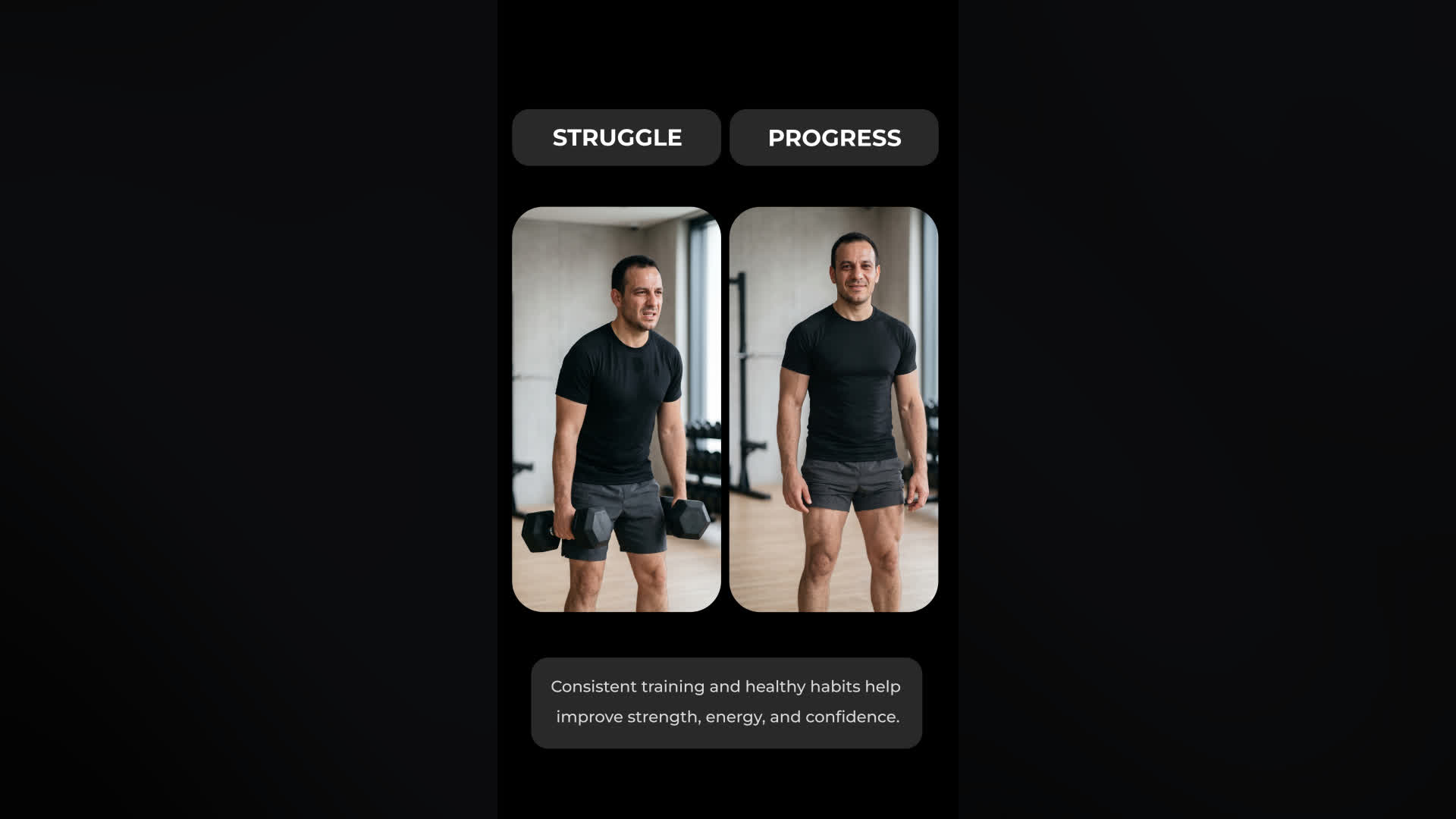 Before After Split Screen Comparison Animation