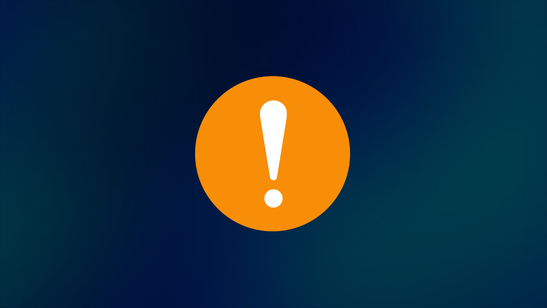Beveled Circle Warning Symbol