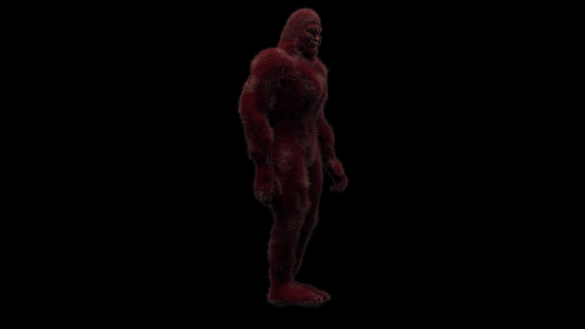 Bigfoot Walk And Standing On Alpha
