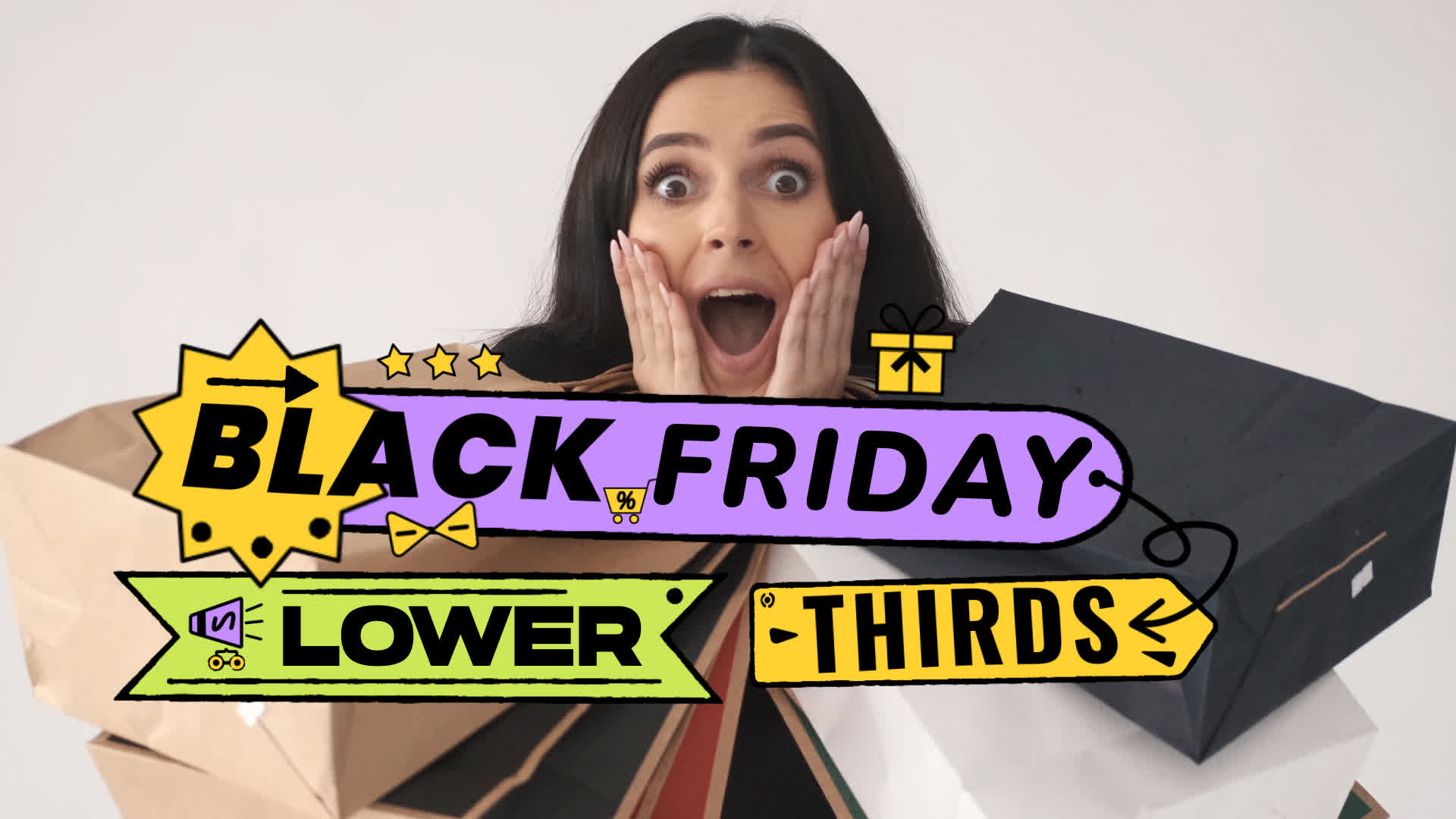 Black Friday Lower Thirds On Alpha