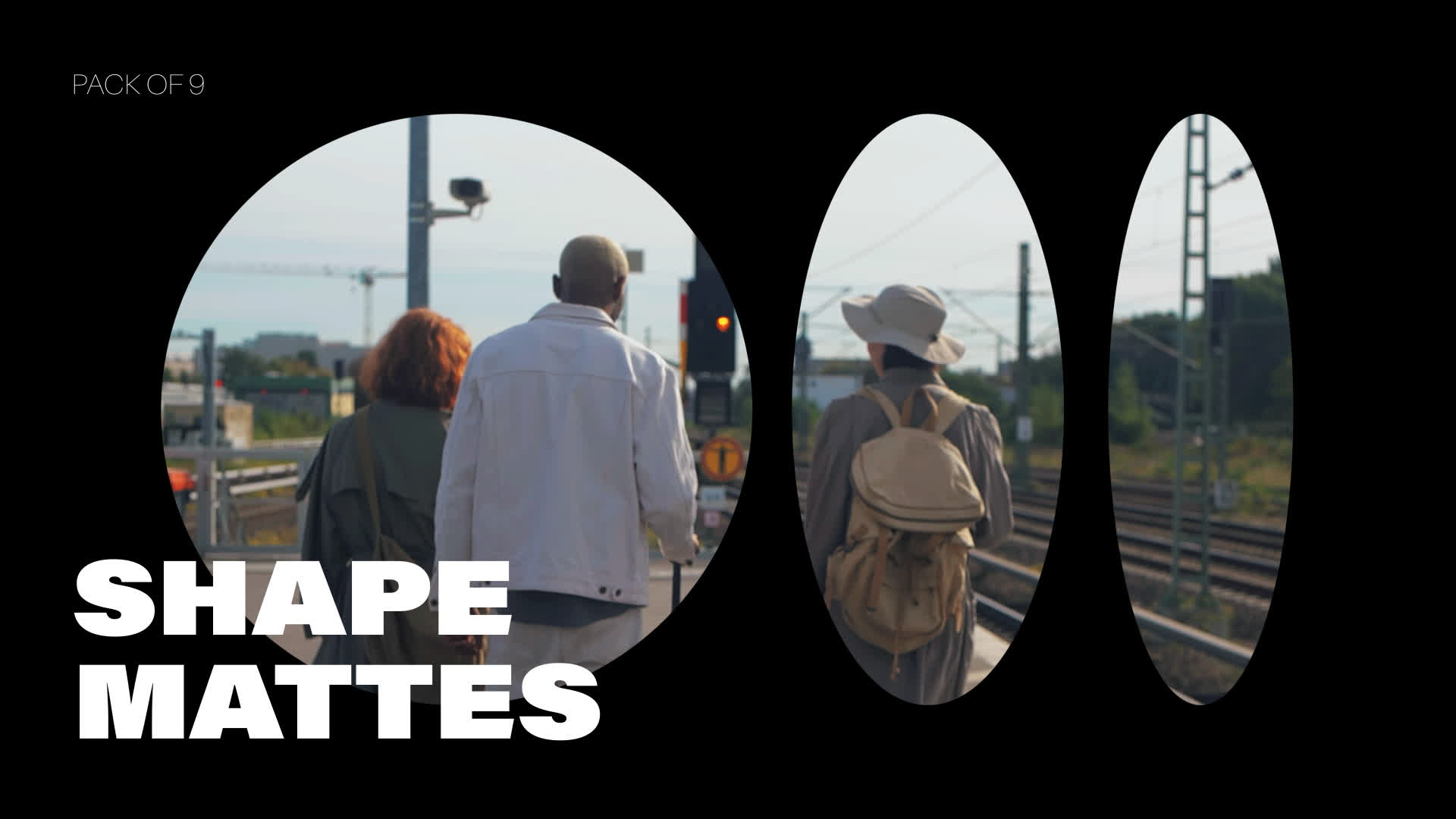 Black Shape Frames On Alpha