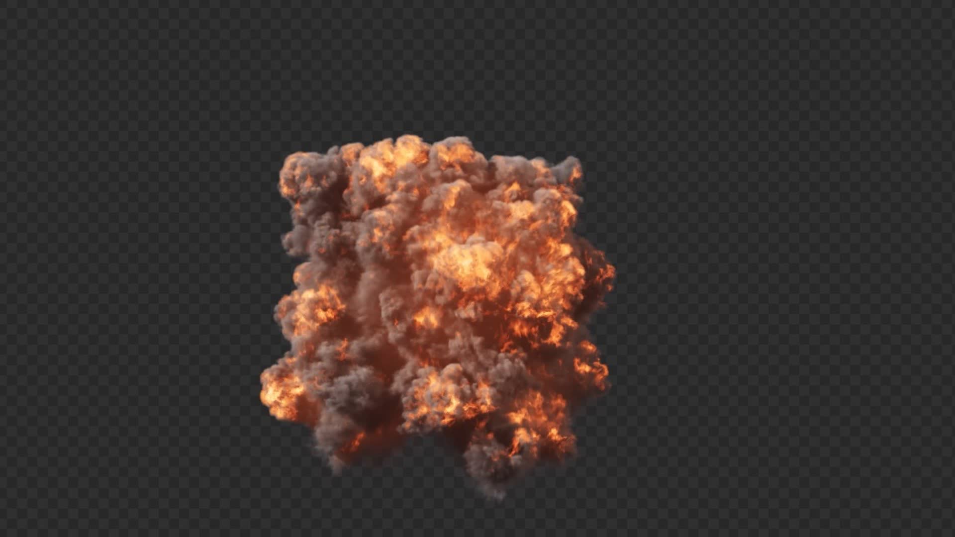 Blockbuster Explosion Side View on Alpha