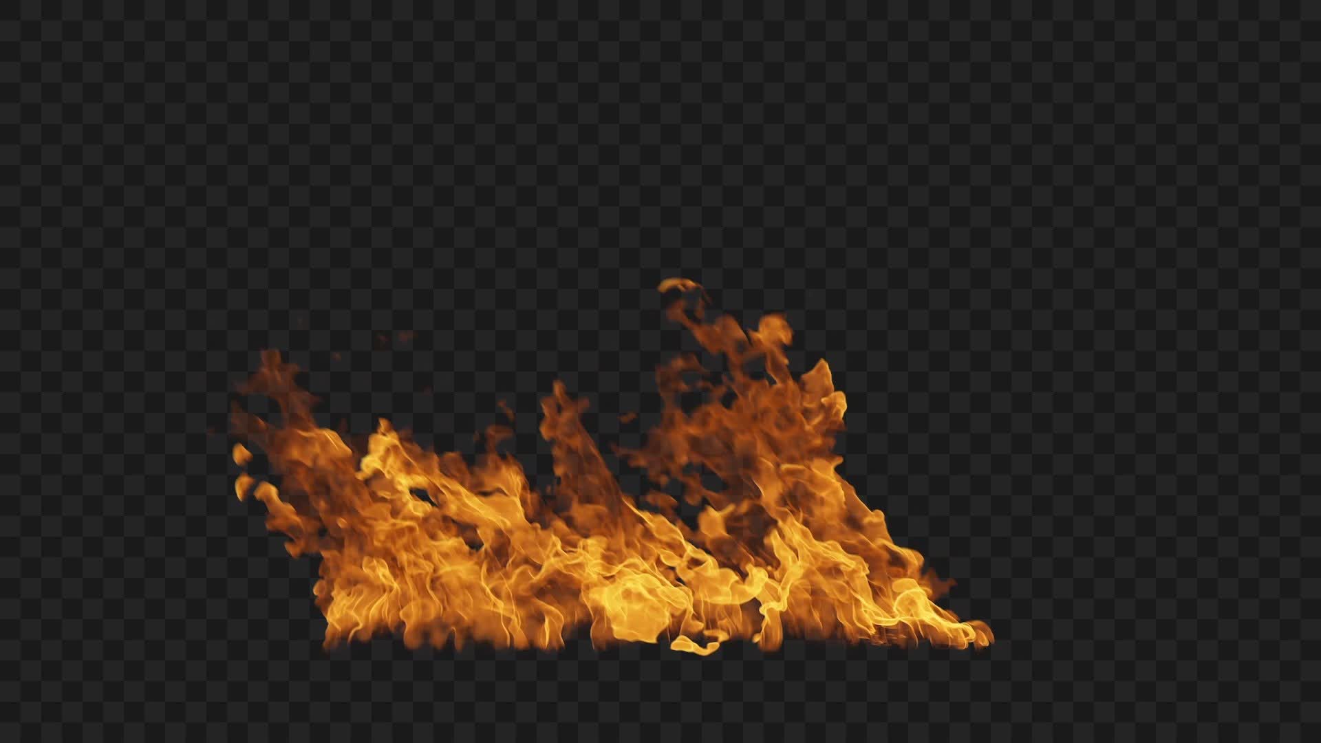 Blockbuster Small Fire Effect on Alpha