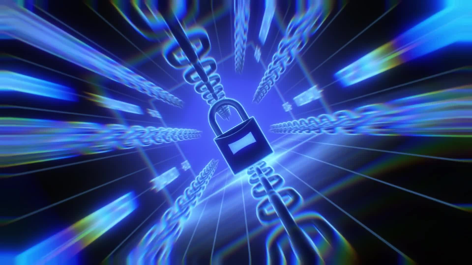 Blockchain Cyber Security Lock