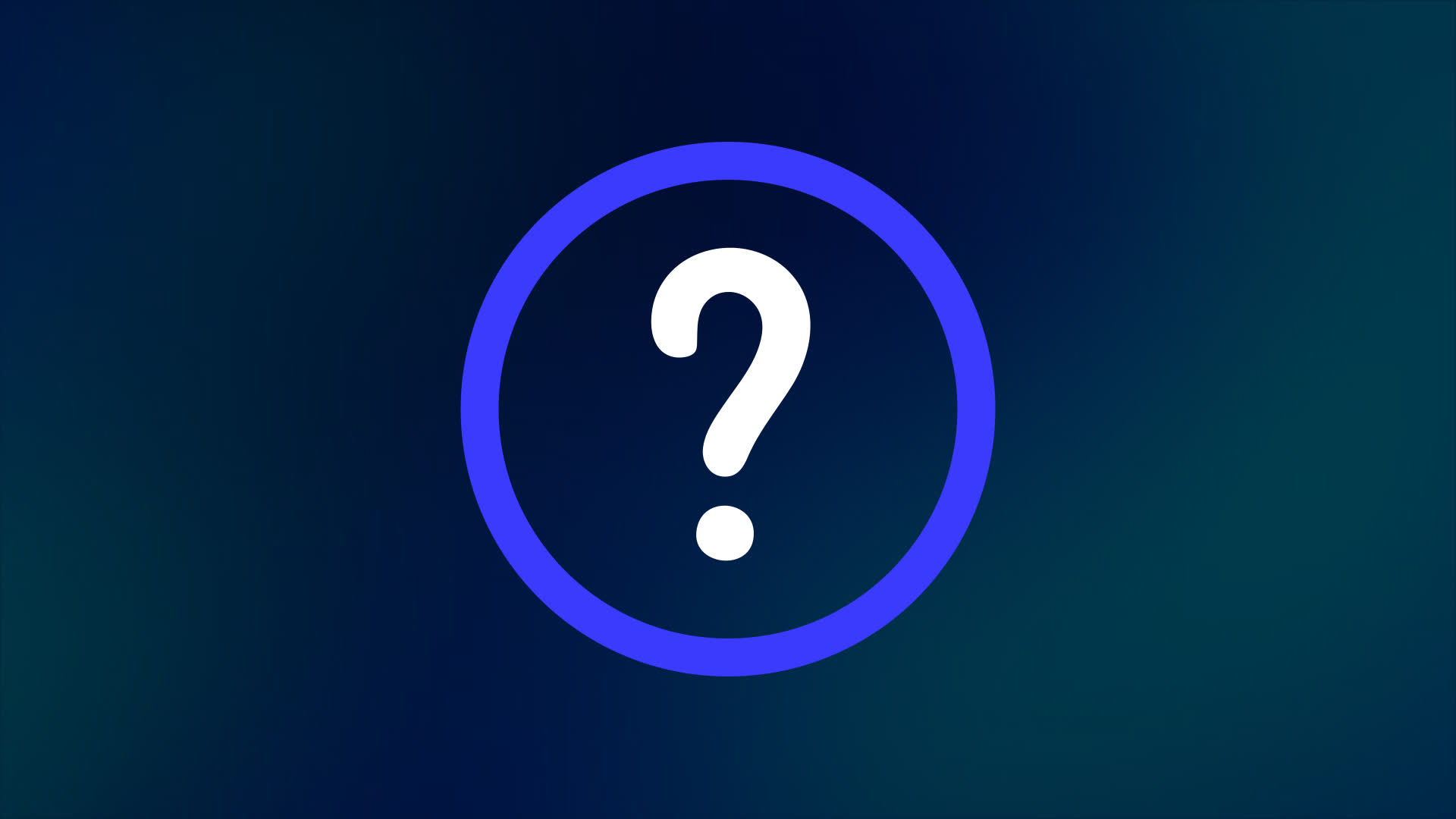 Blue Circle Help Sign
