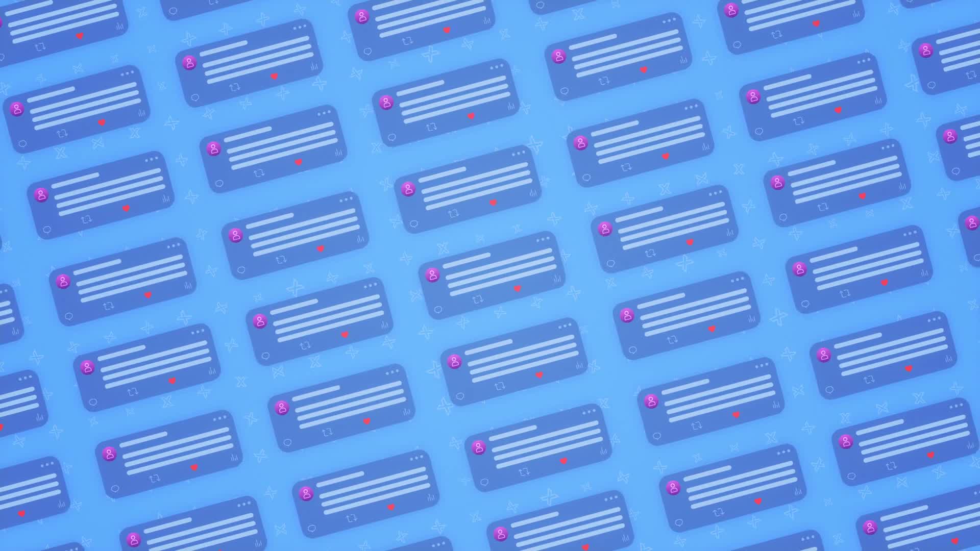 Blue Social Media Background