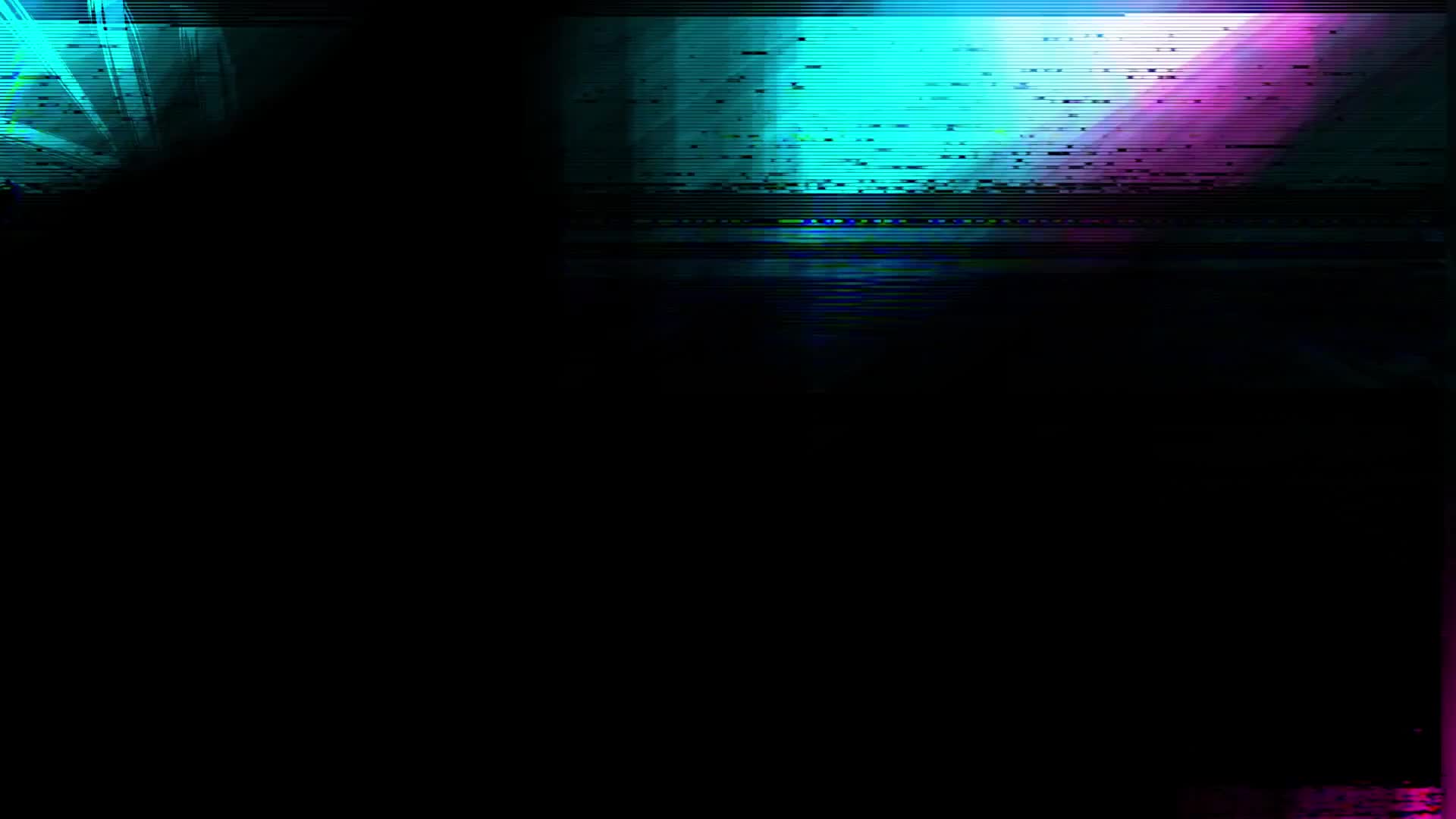 Blue VHS Glitch