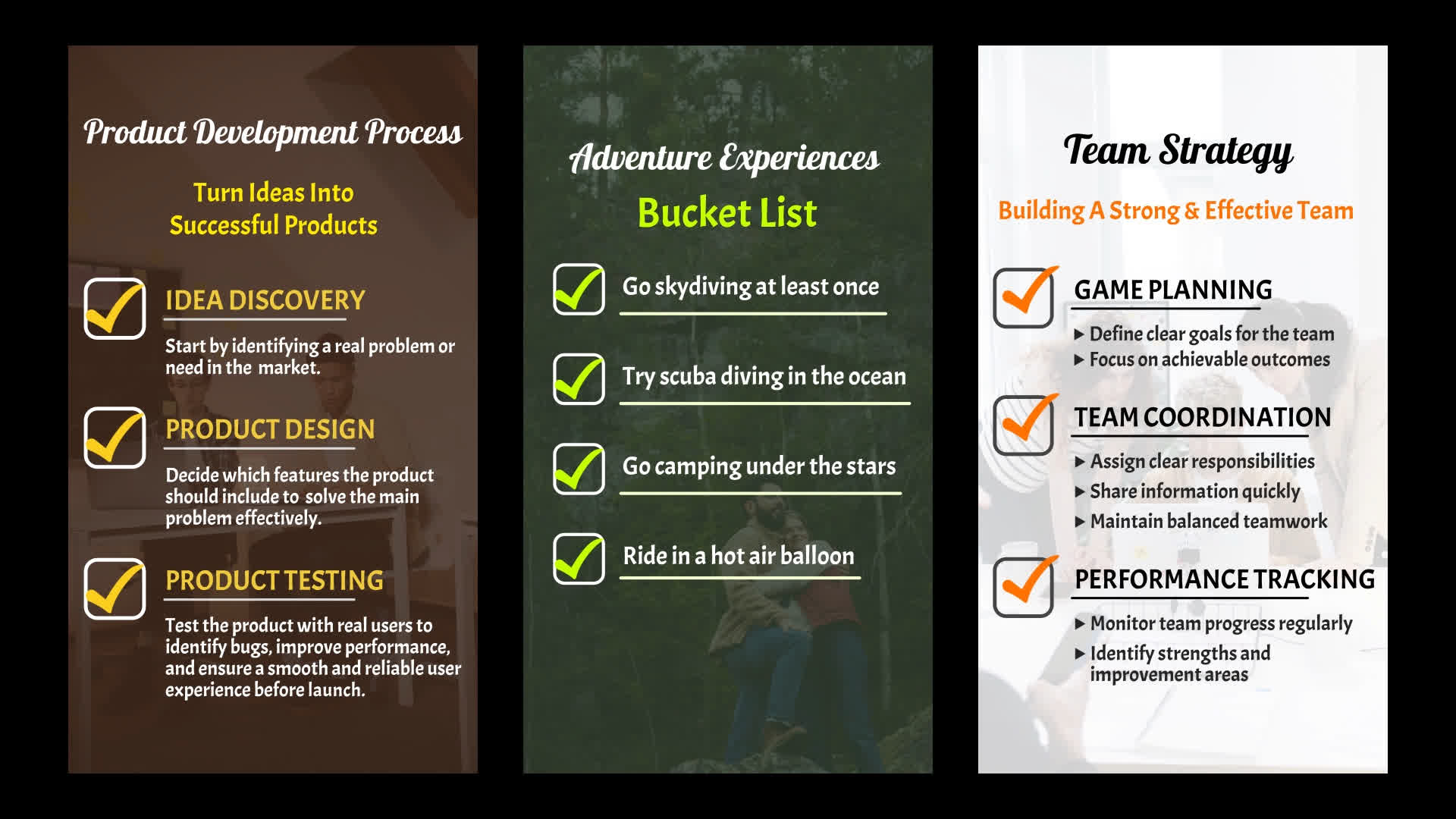 Bold UI Element Infographic List Pack