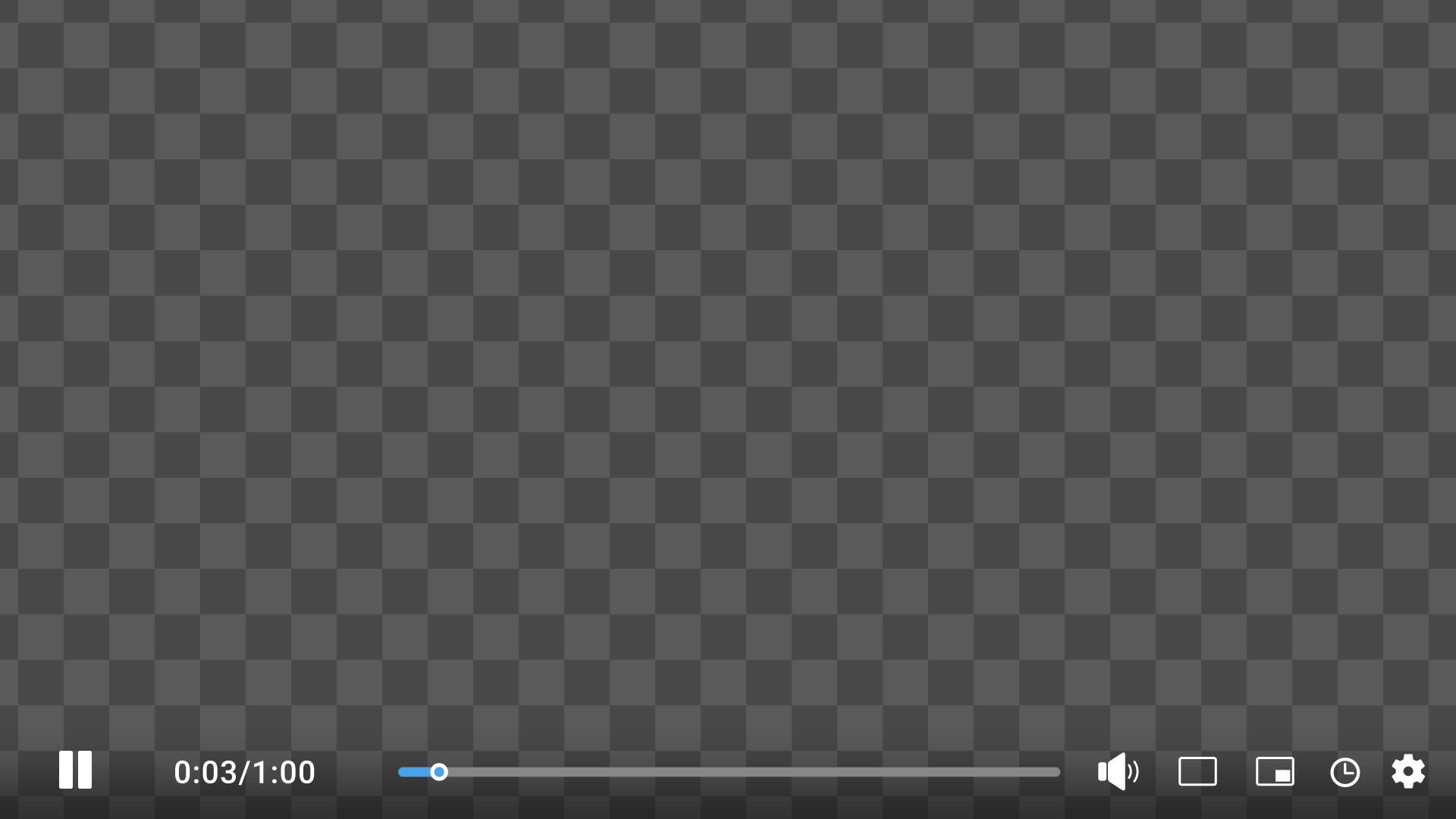 Bottom Bar Video Player Overlay