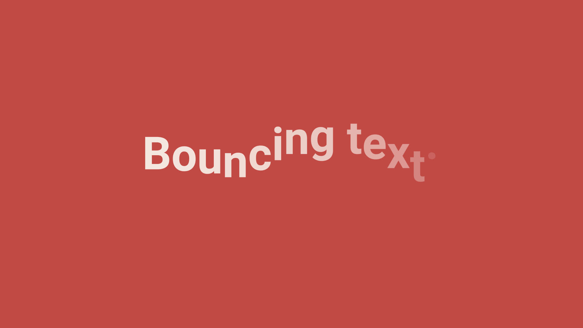Bouncing Text Preset